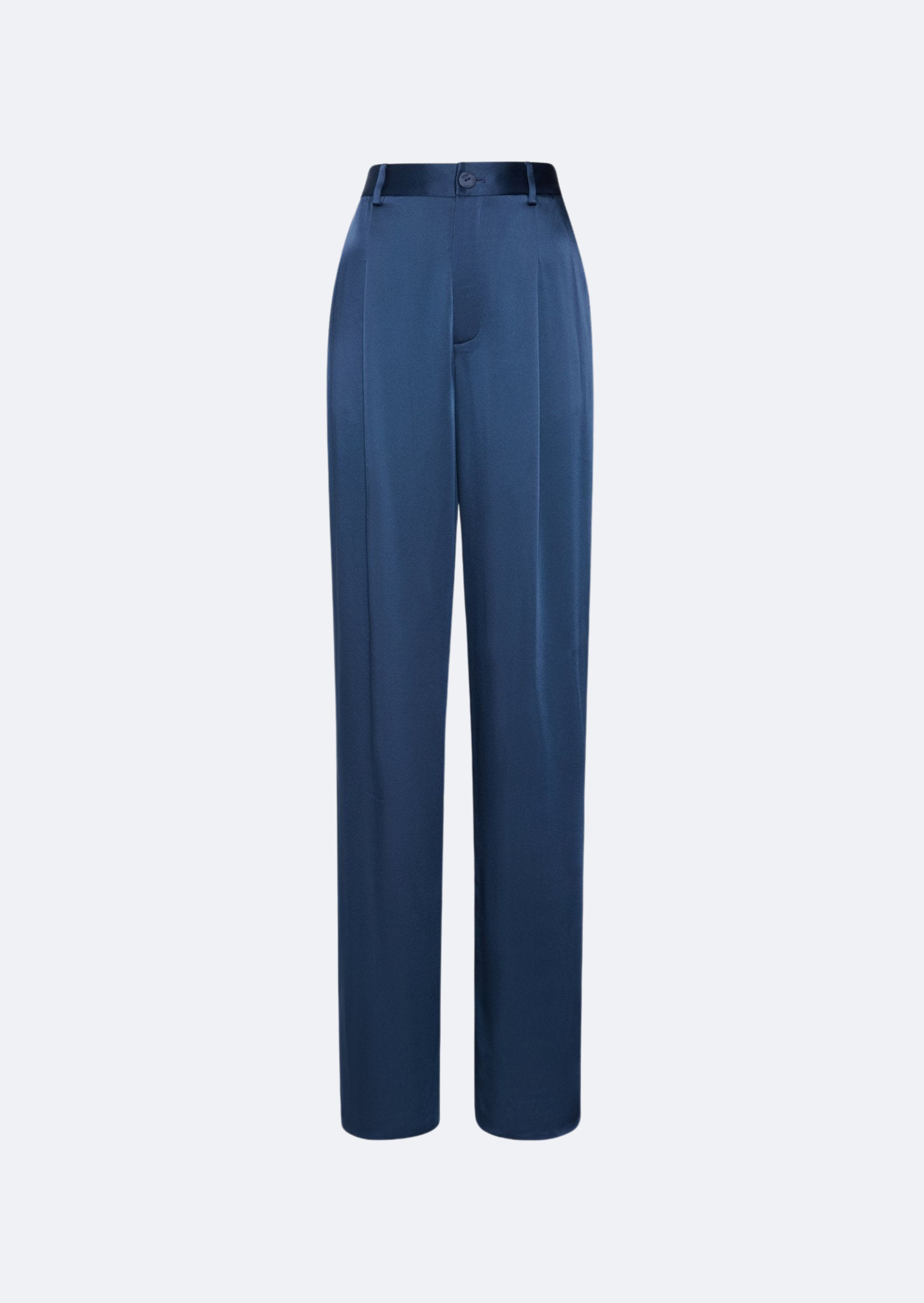 Satin Relaxed Pleated Pant