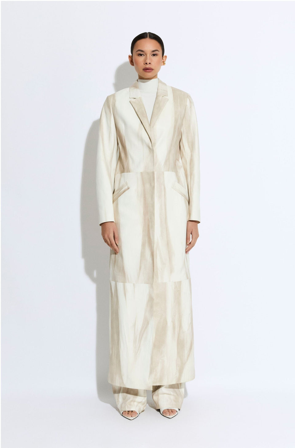 Marbled Nappa Coat