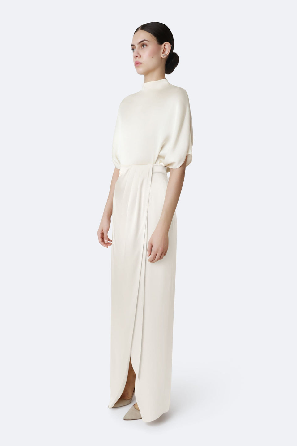 Satin Wrap Maxi Skirt - LAPOINTE