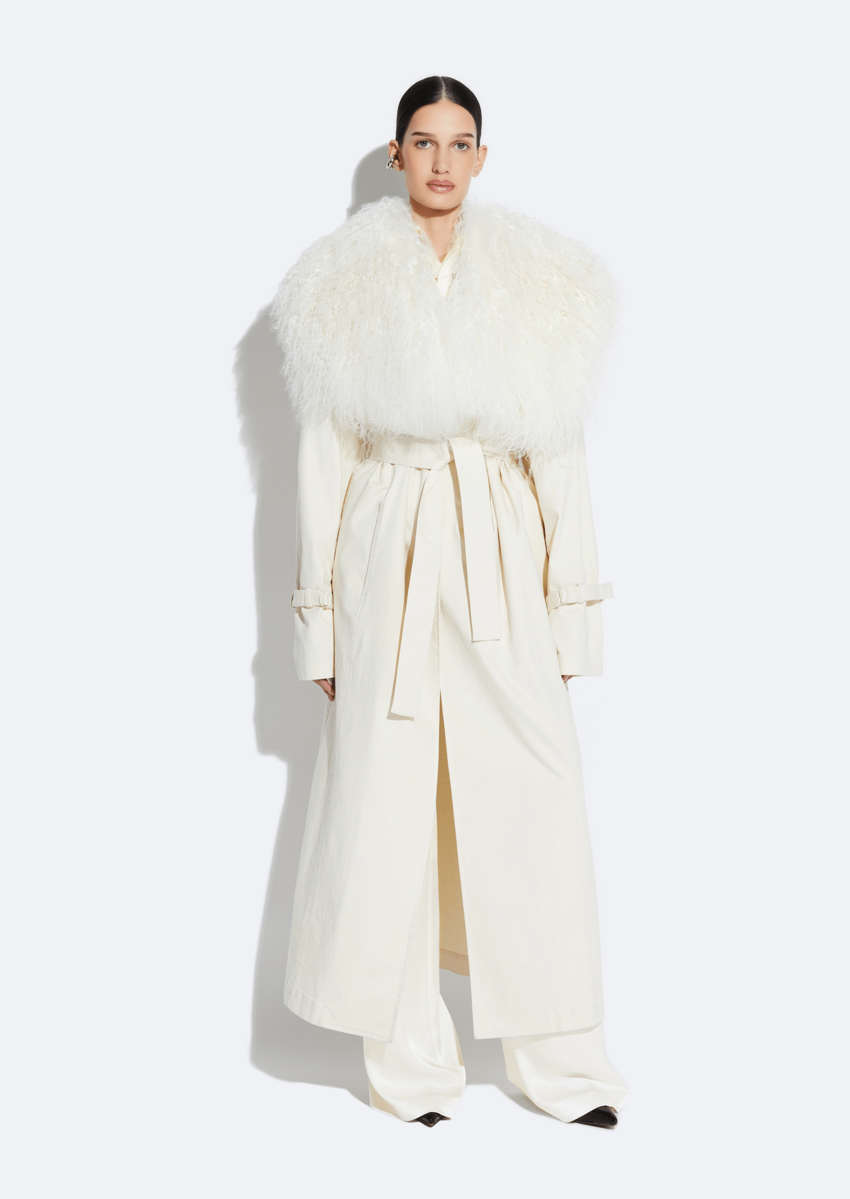 Twill Trench With Shearling - LAPOINTE