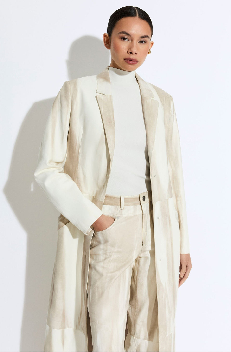 Marbled Nappa Coat