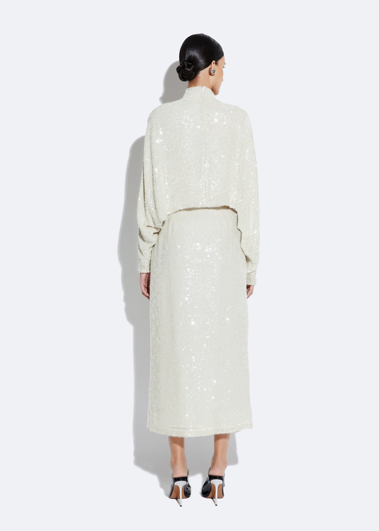 Sequin High Waist Skirt - LAPOINTE