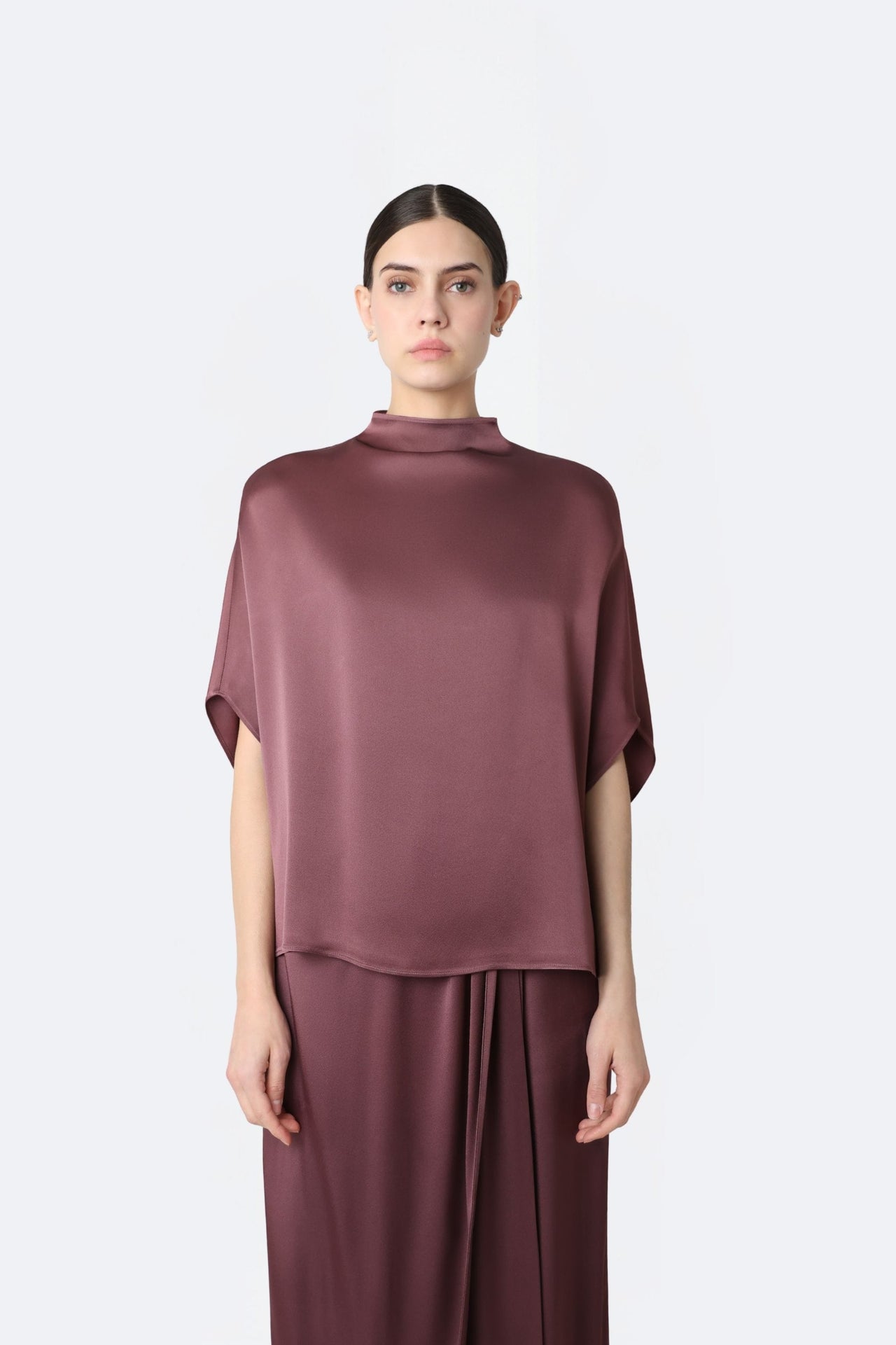 Satin Cape Tee