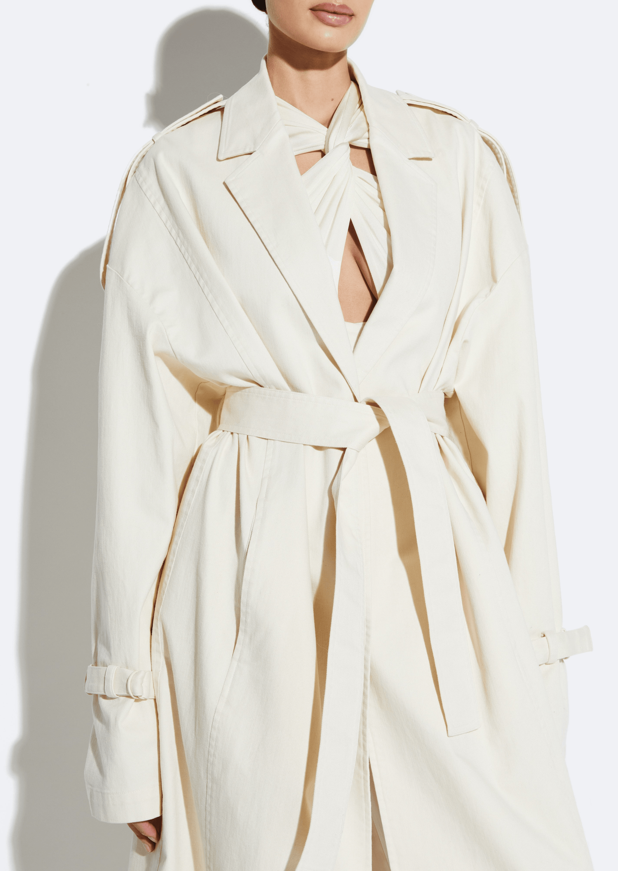 Twill Trench With Shearling - LAPOINTE
