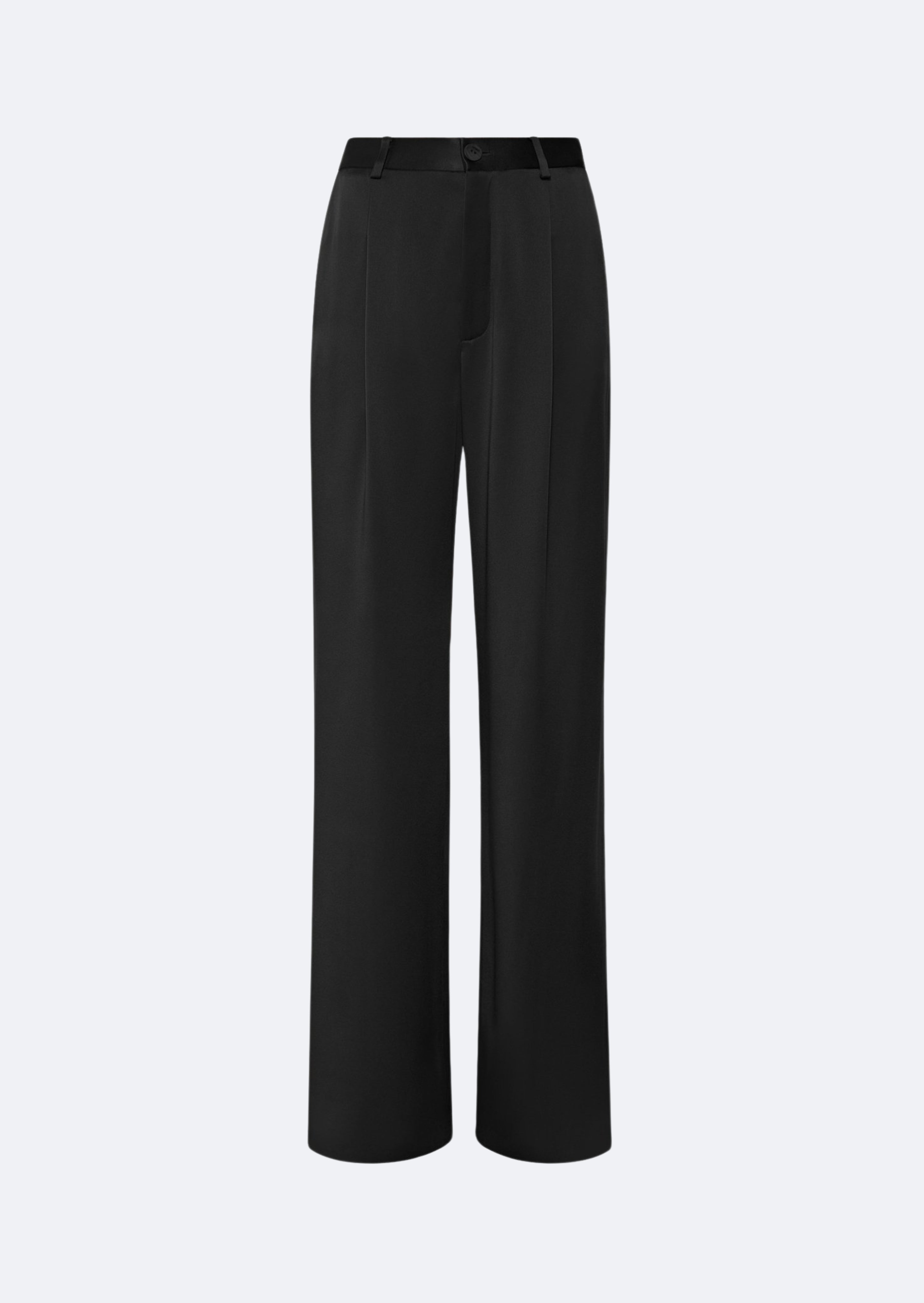 Satin Relaxed Pleated Pant