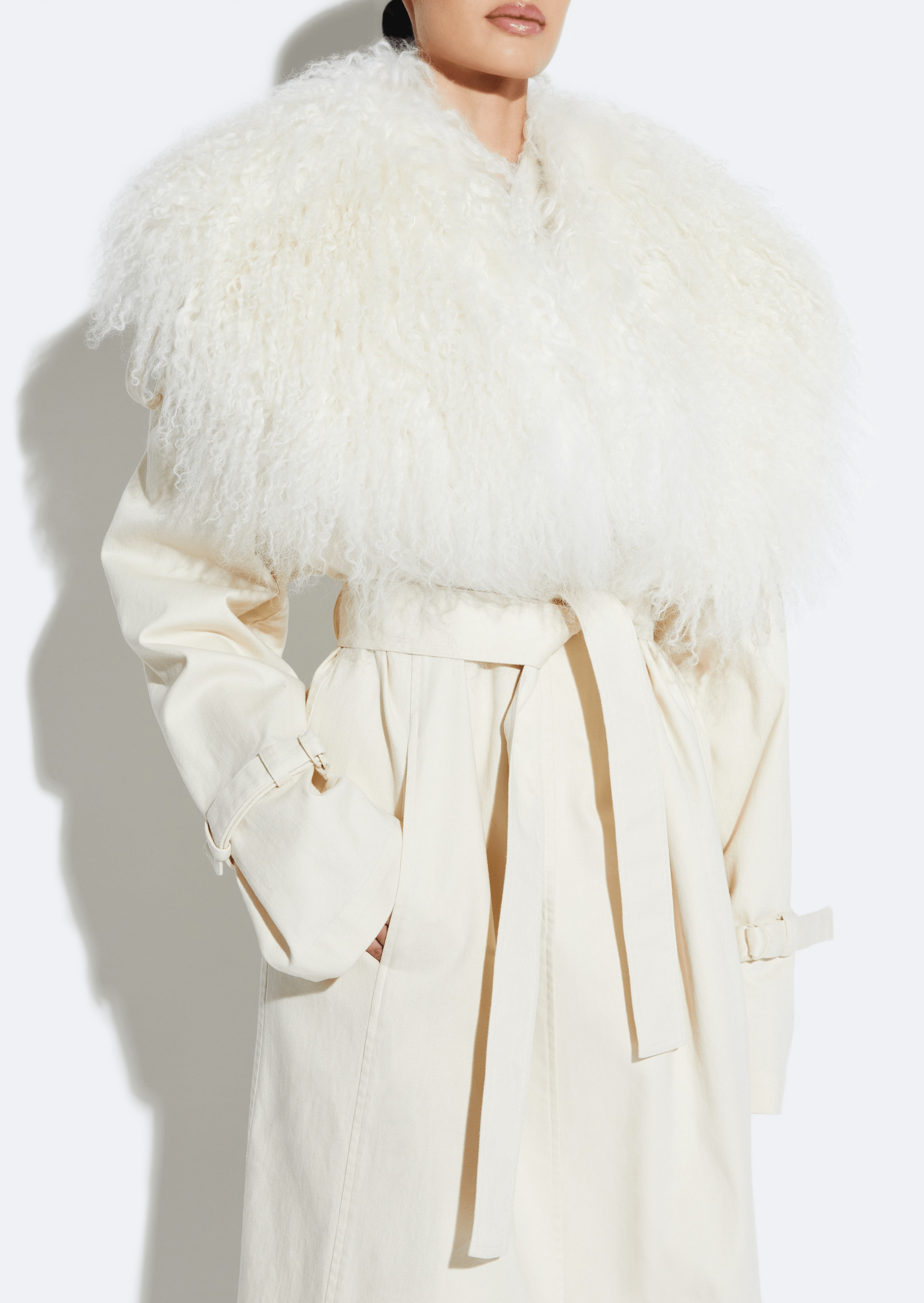 Twill Trench With Shearling - LAPOINTE