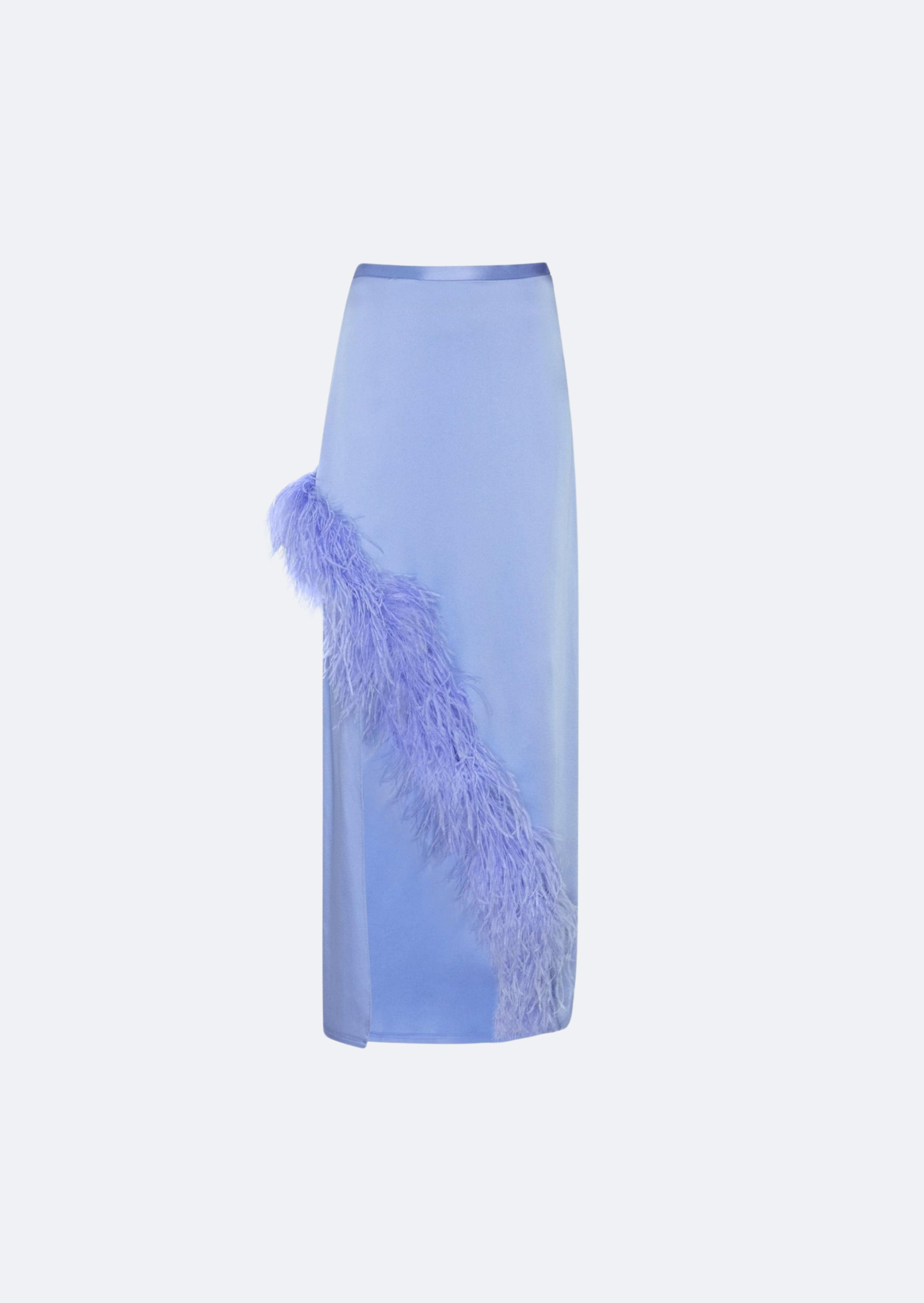 Feather Asymmetrical Skirt