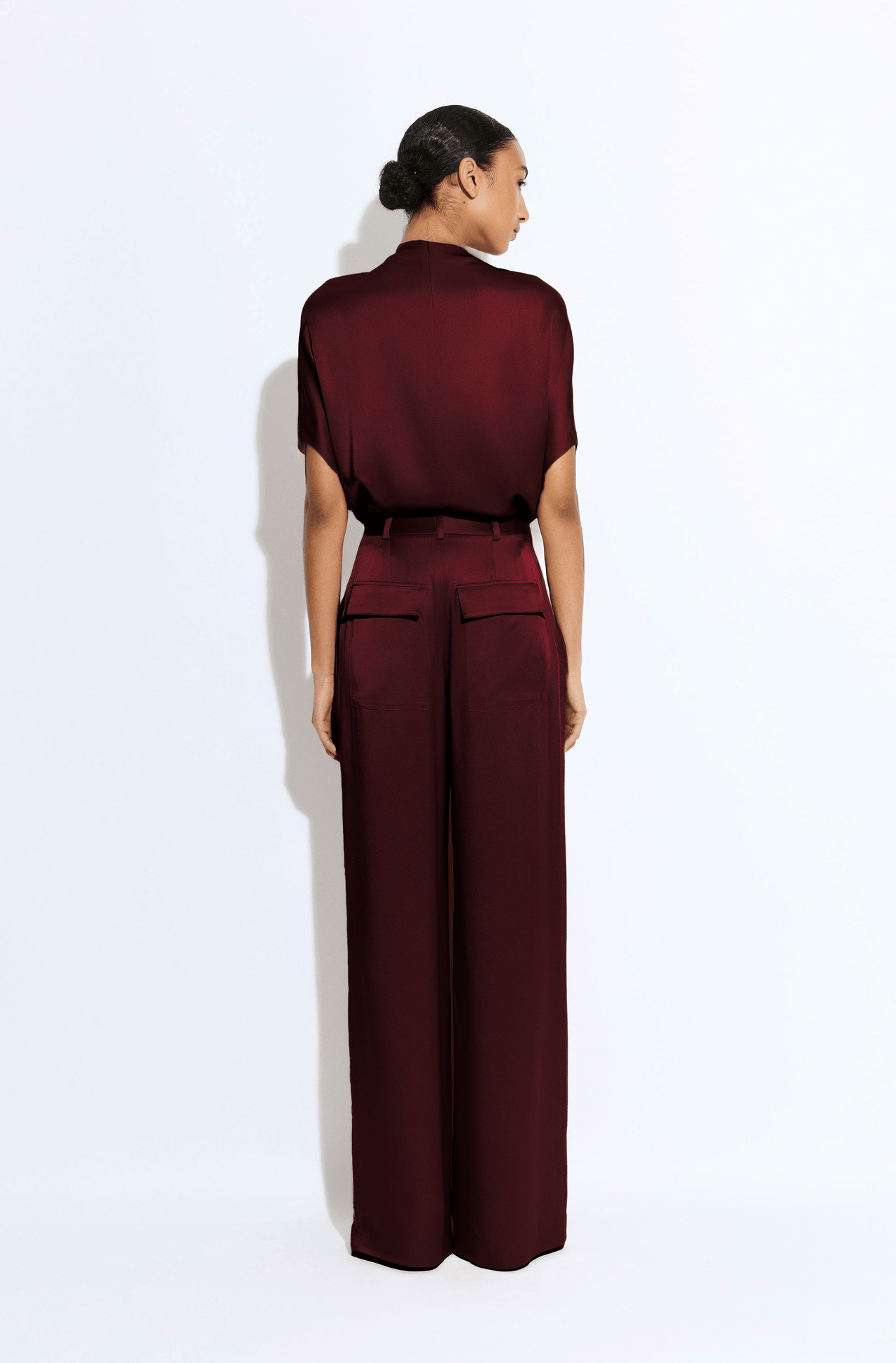 Satin Relaxed Pleated Pant - LAPOINTE