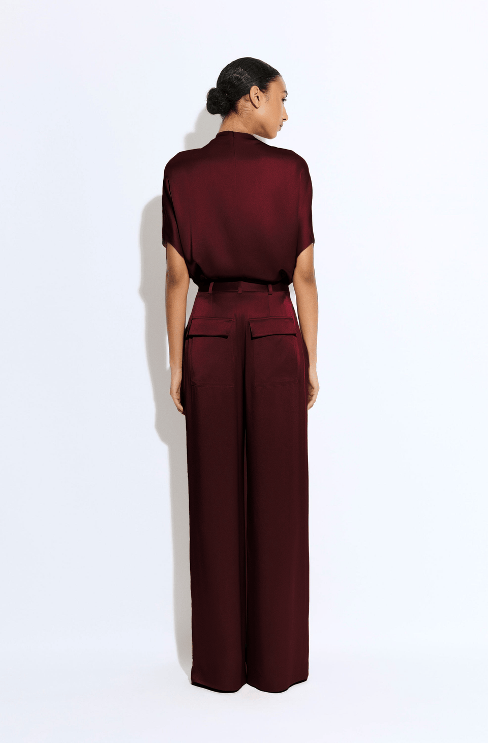 Satin Relaxed Pleated Pant - LAPOINTE