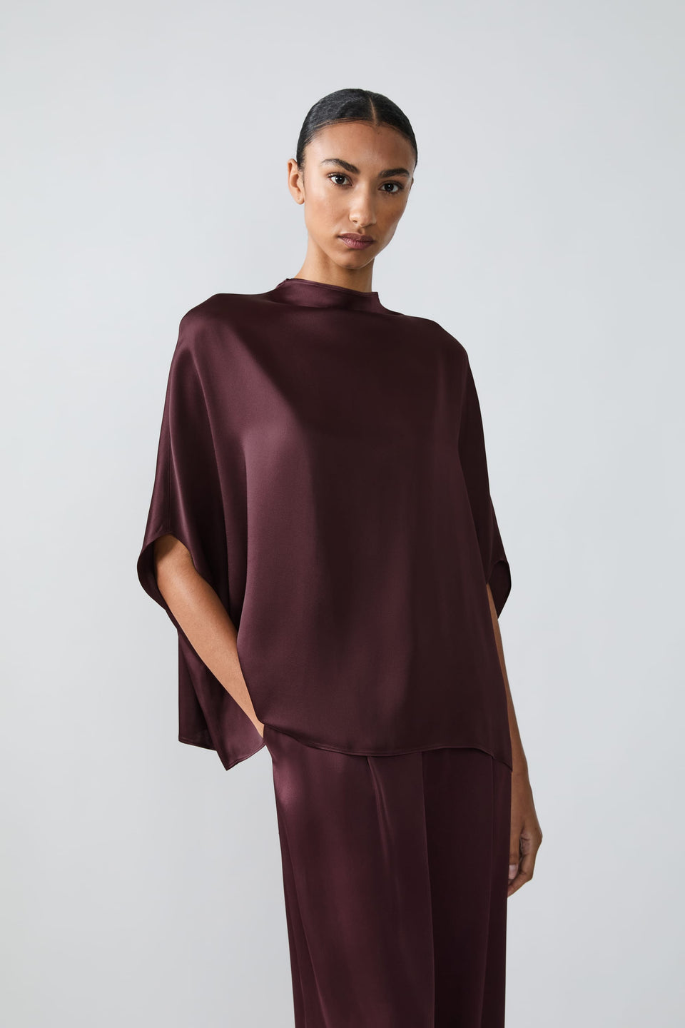 Satin Cape Tee - LAPOINTE