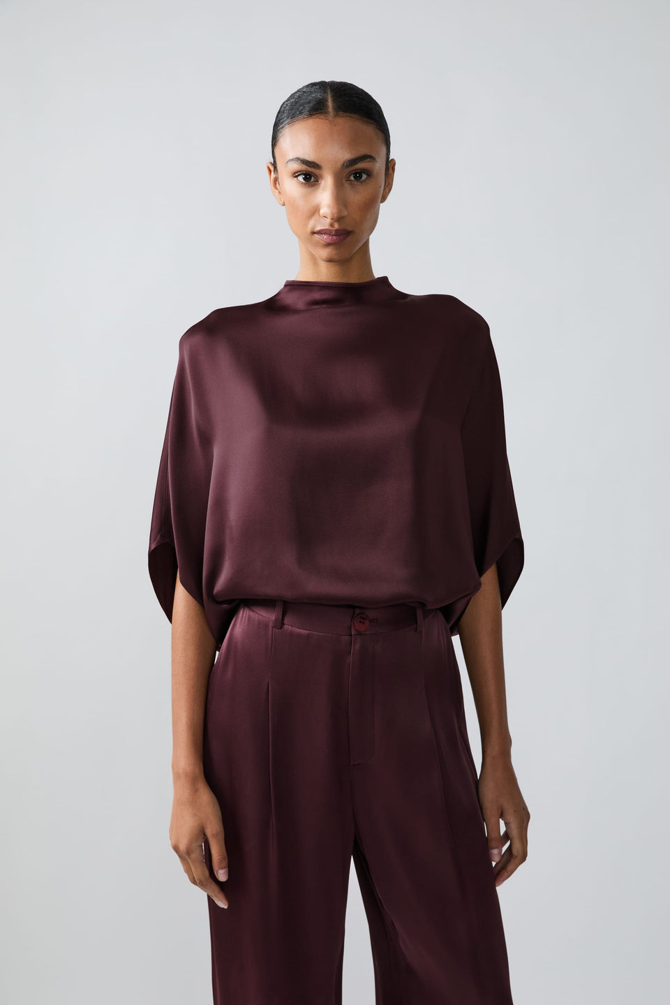 Satin Cape Tee - LAPOINTE
