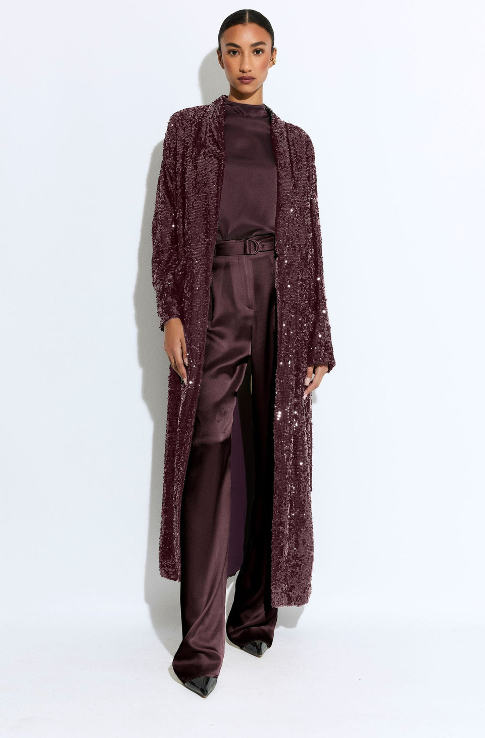 Sequin Duster Coat