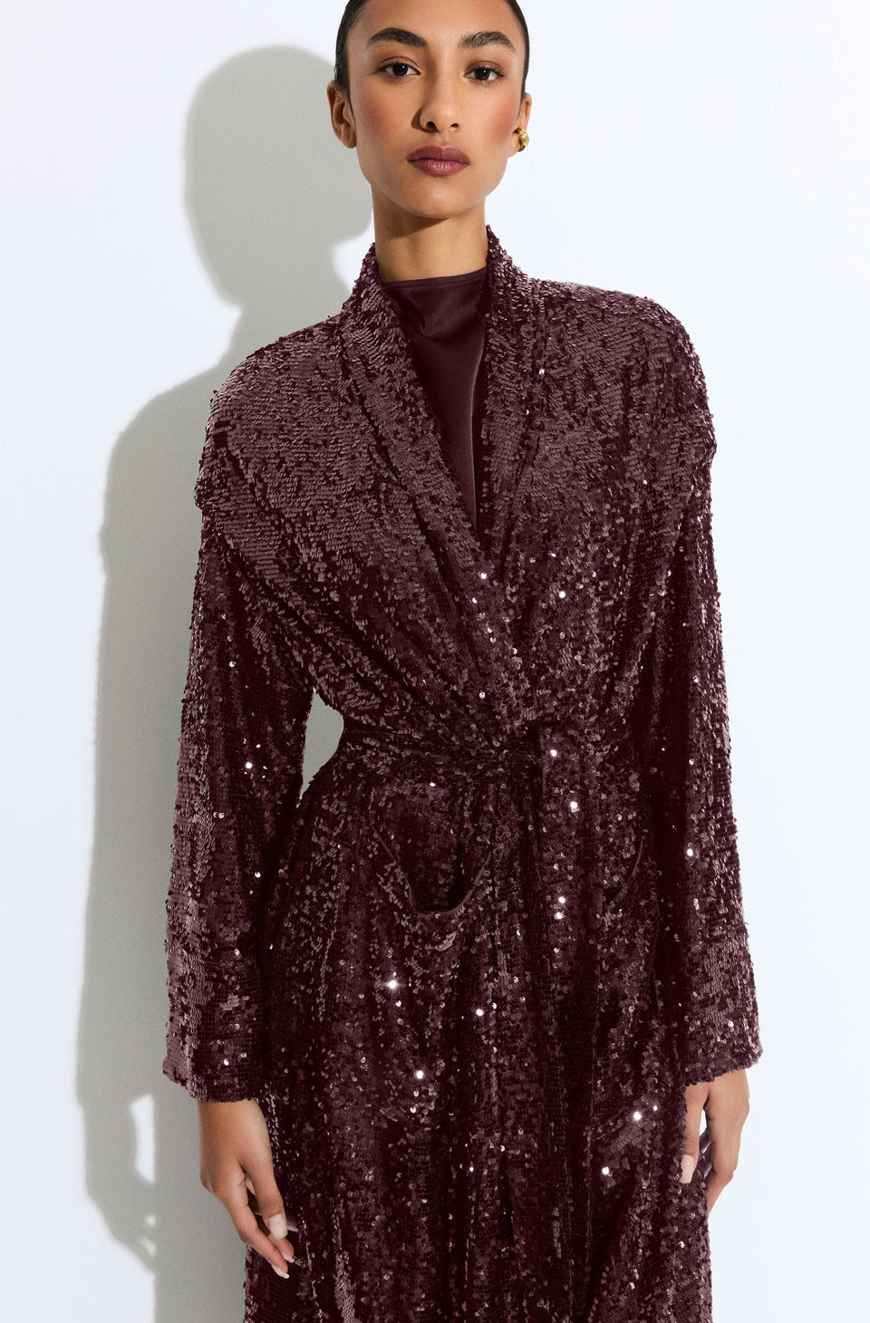 Sequin Duster Coat