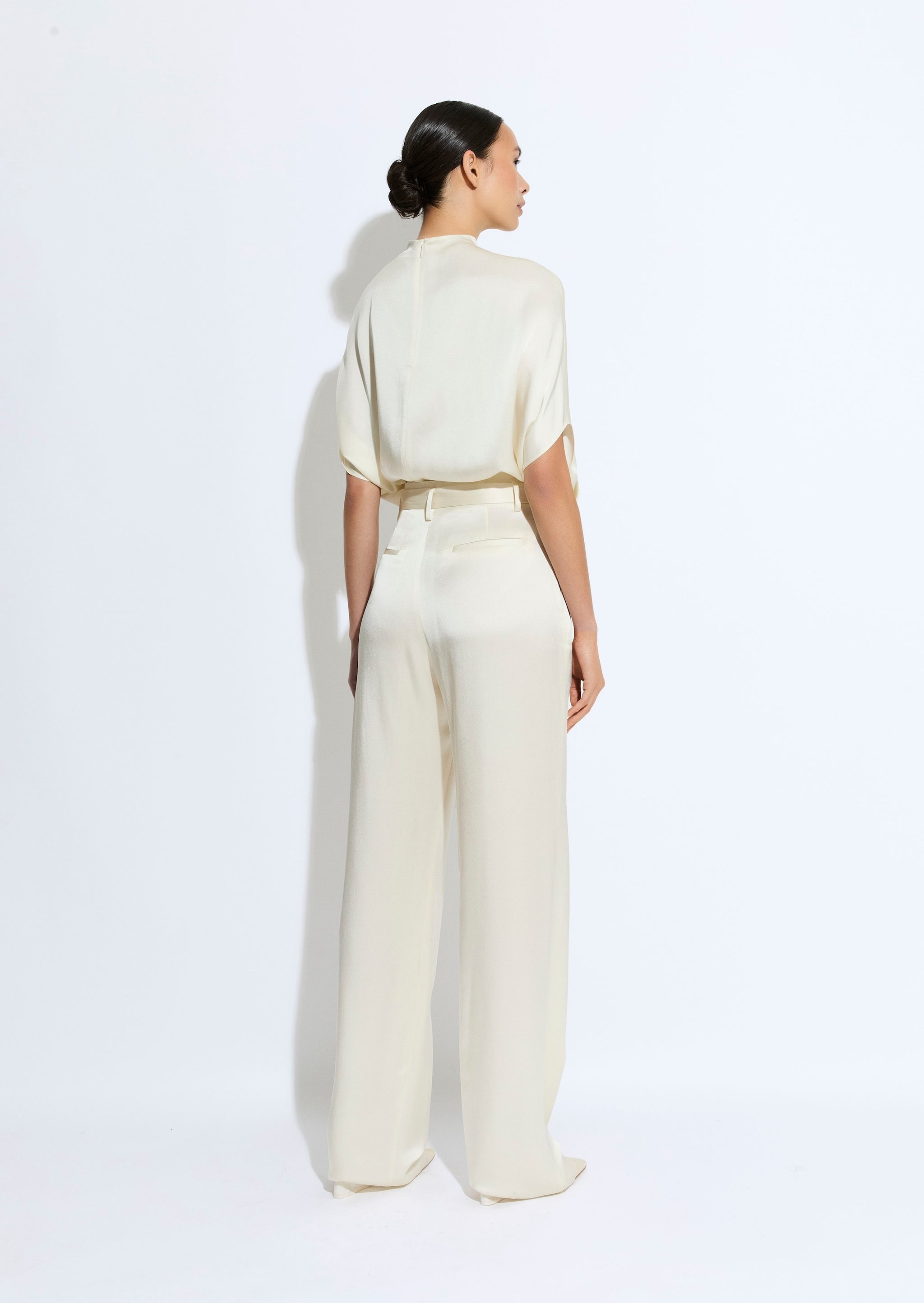 Satin Belted Pant - LAPOINTE