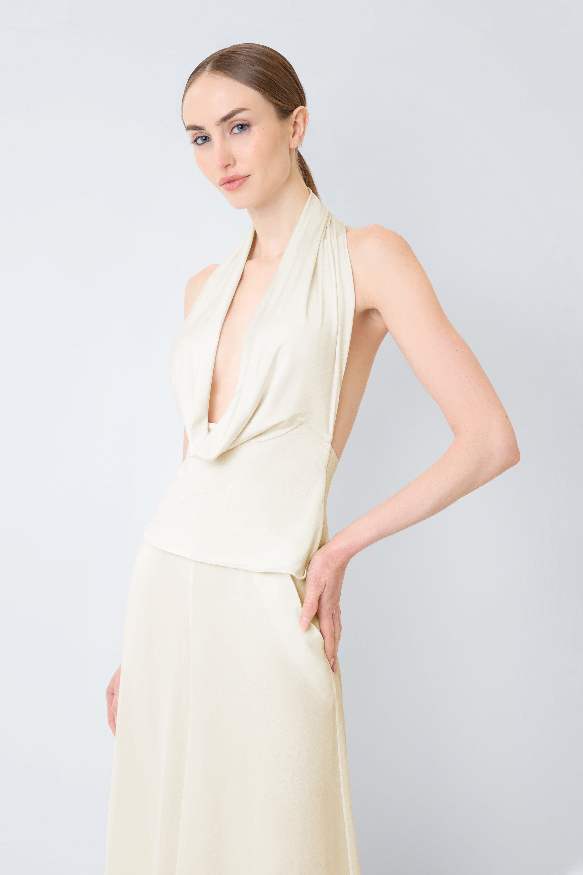 Jersey Cowl Neck Top - LAPOINTE