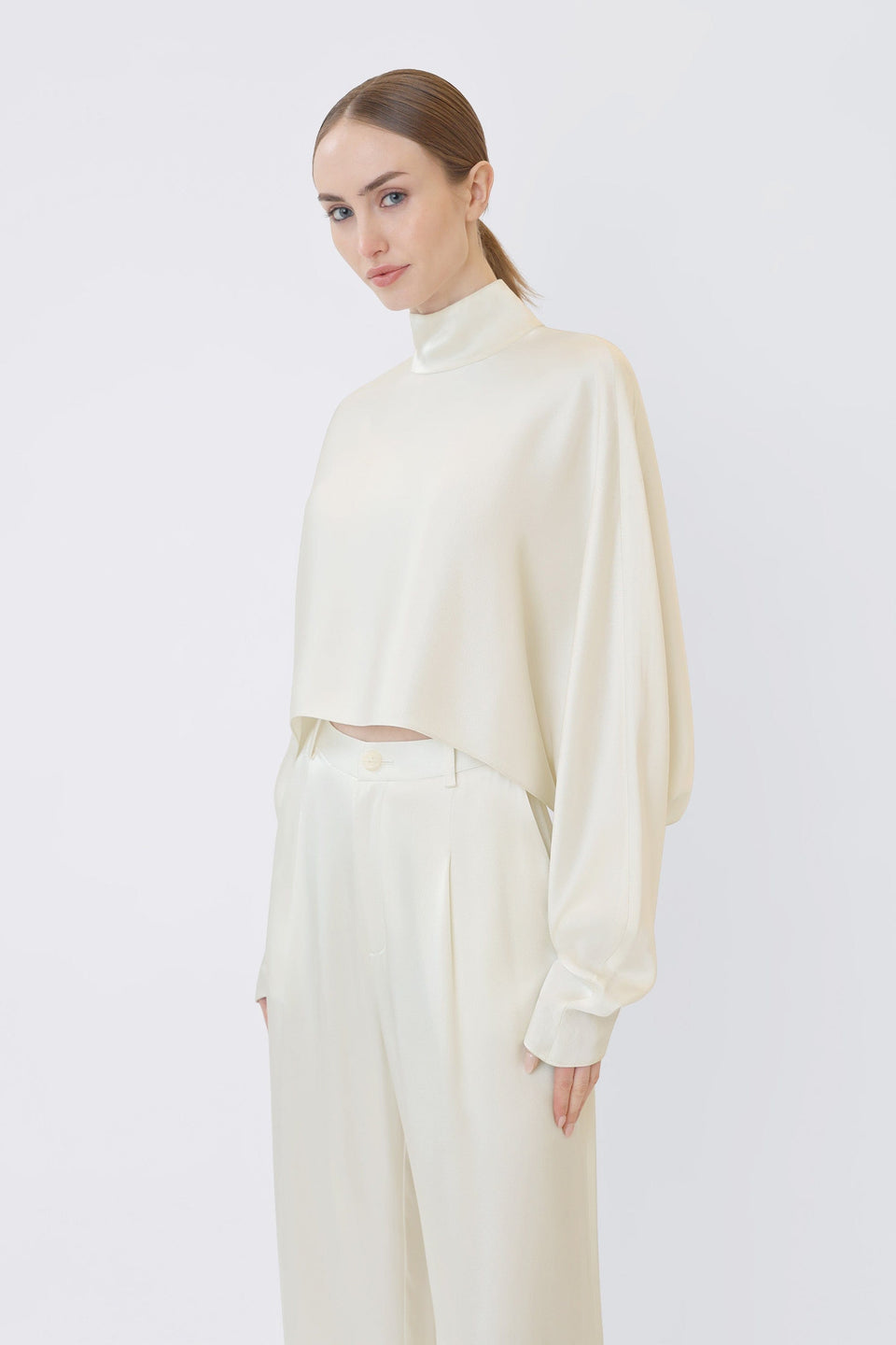 Satin Caftan Top - LAPOINTE