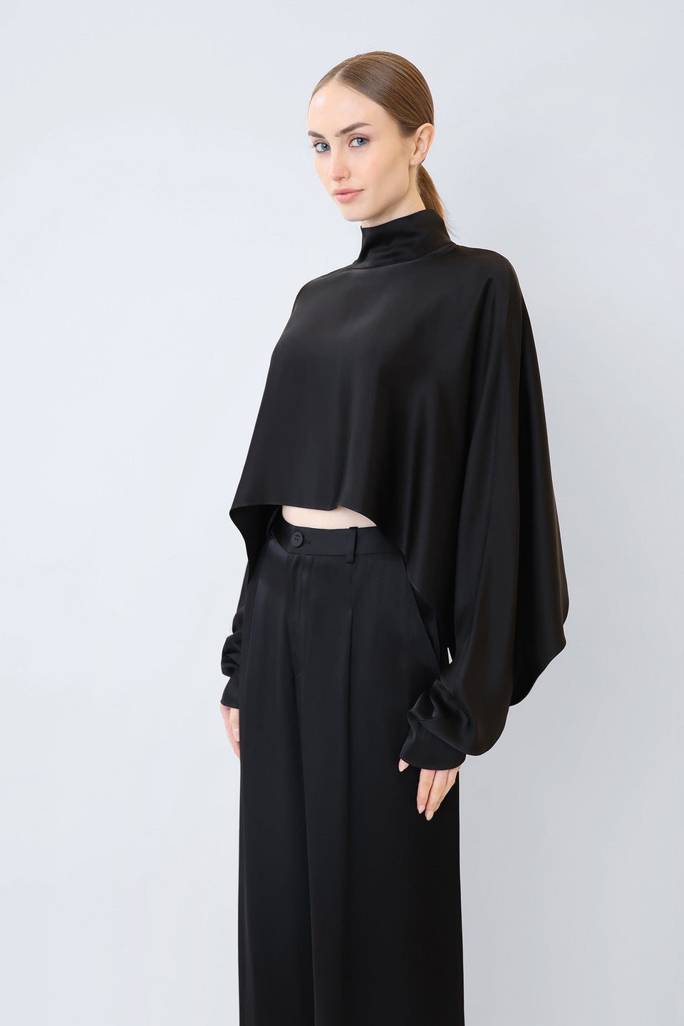 Satin Caftan Top - LAPOINTE