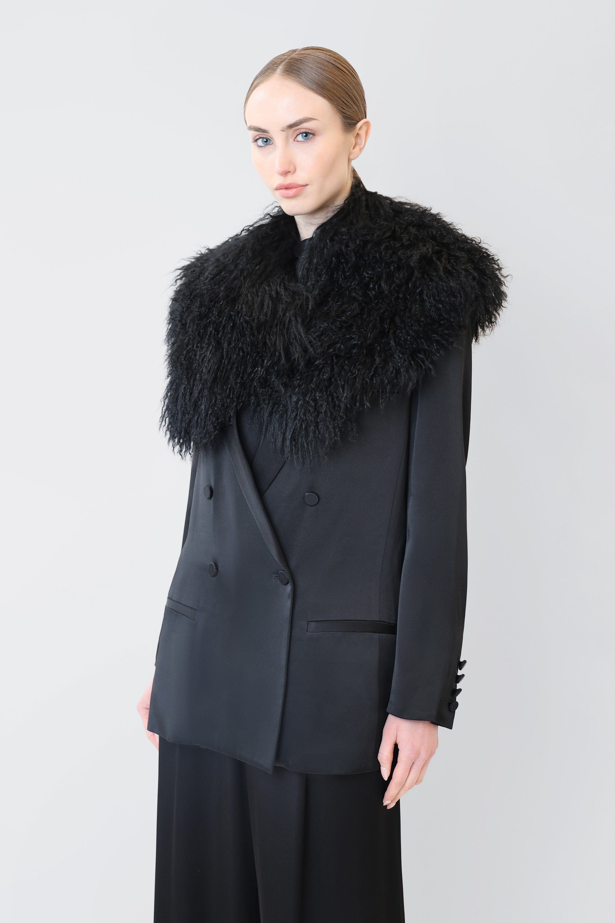 Mongolian Shearling Collar - LAPOINTE