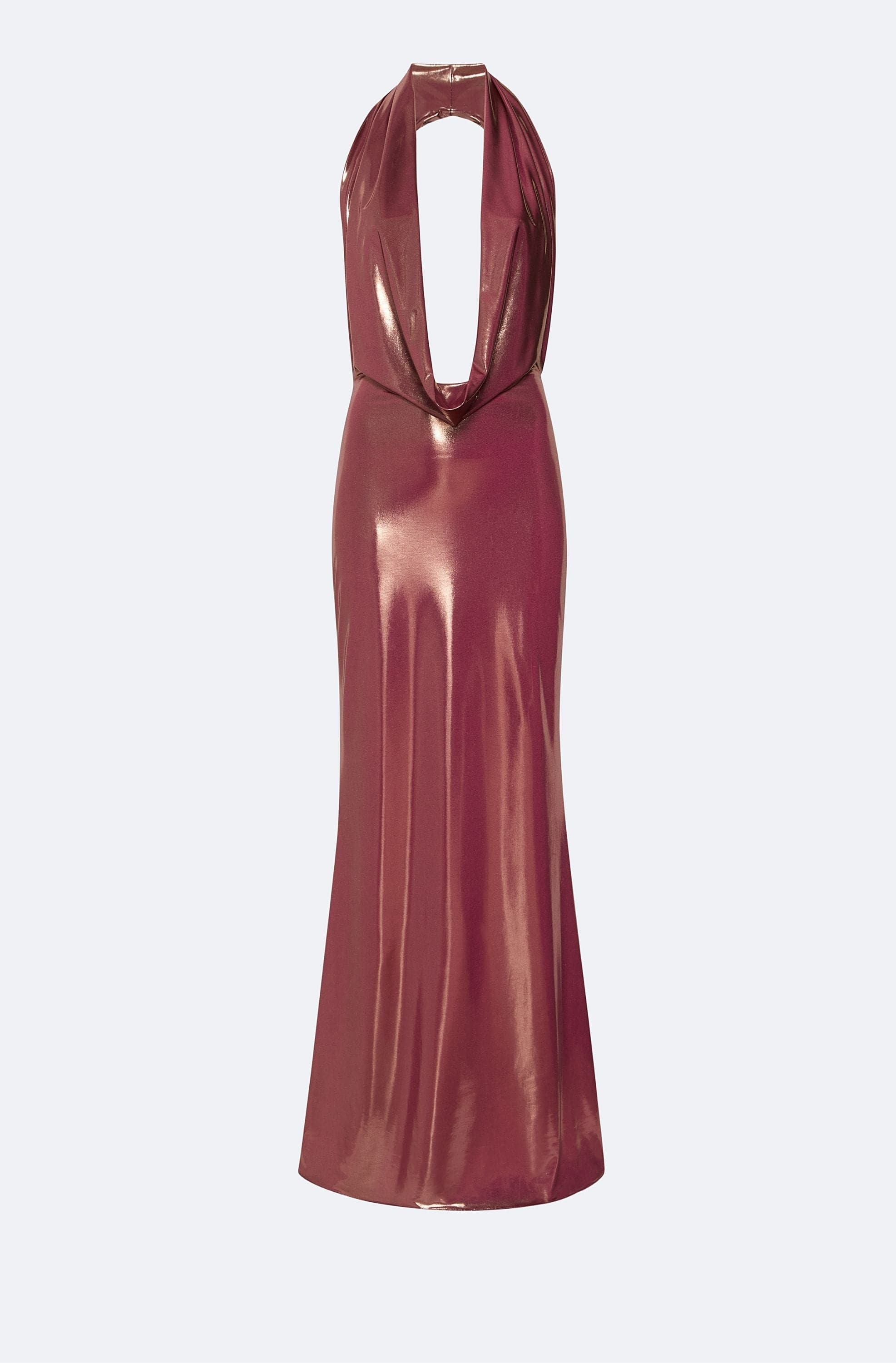 Coated Jersey Cowl Neck Gown - LAPOINTE