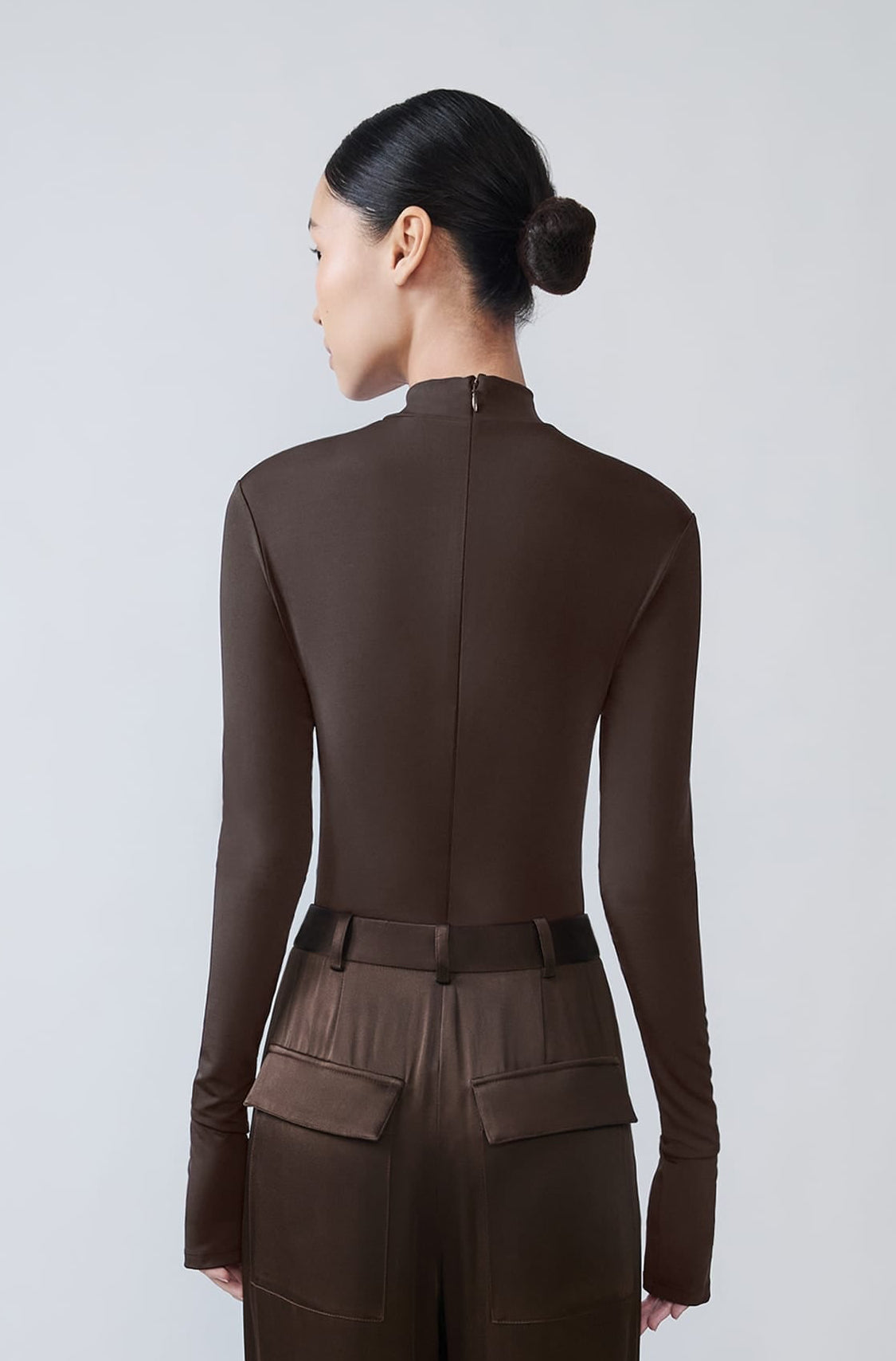 Jersey Mock Neck Bodysuit