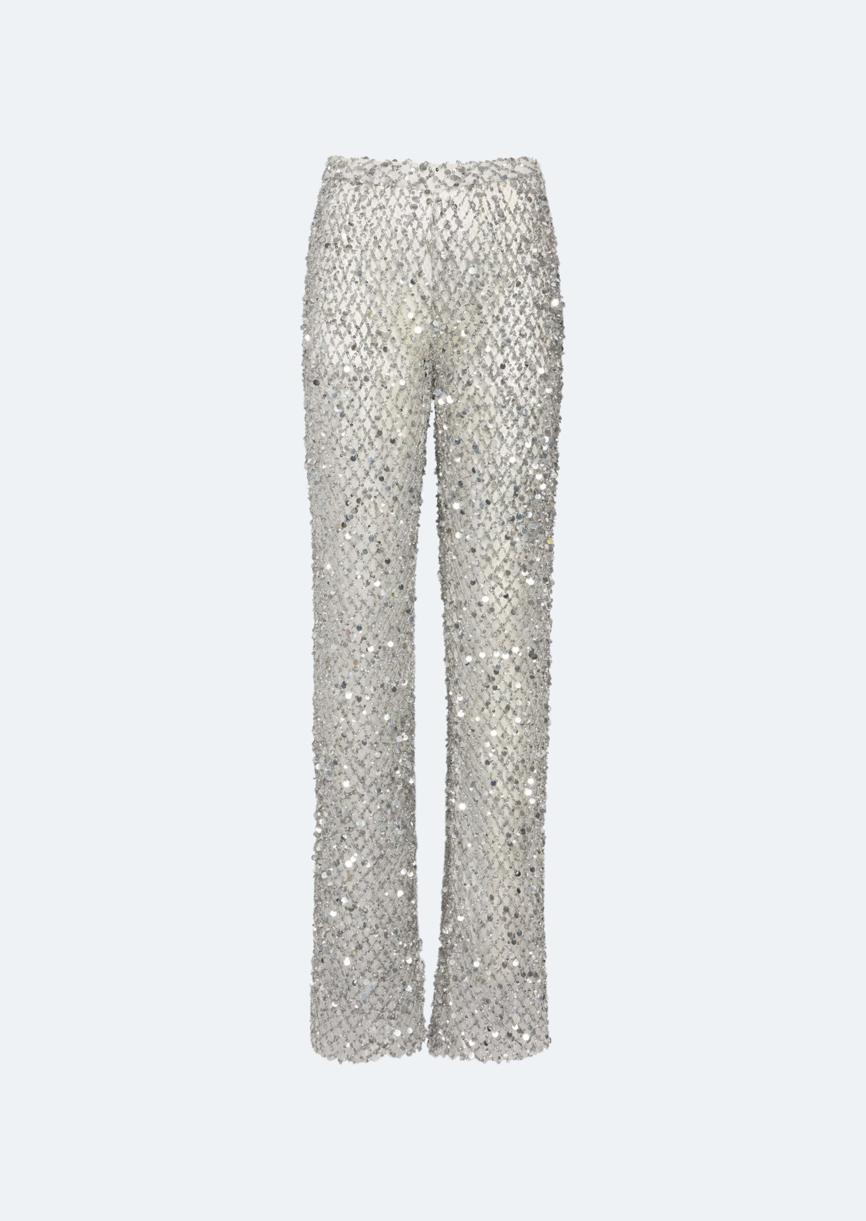 Mesh Sequin Flare Pant