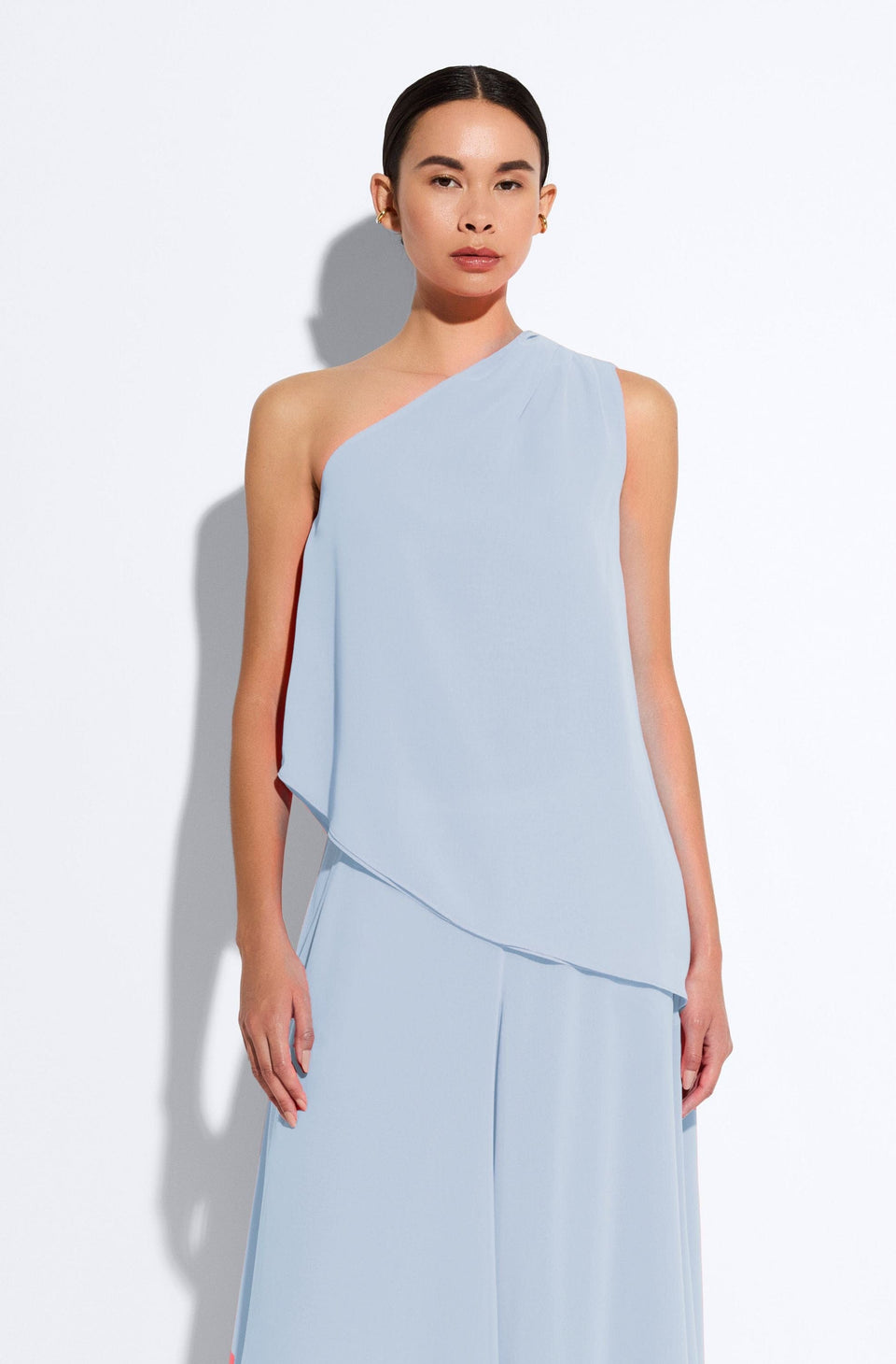Lightweight Georgette One Shoulder Top