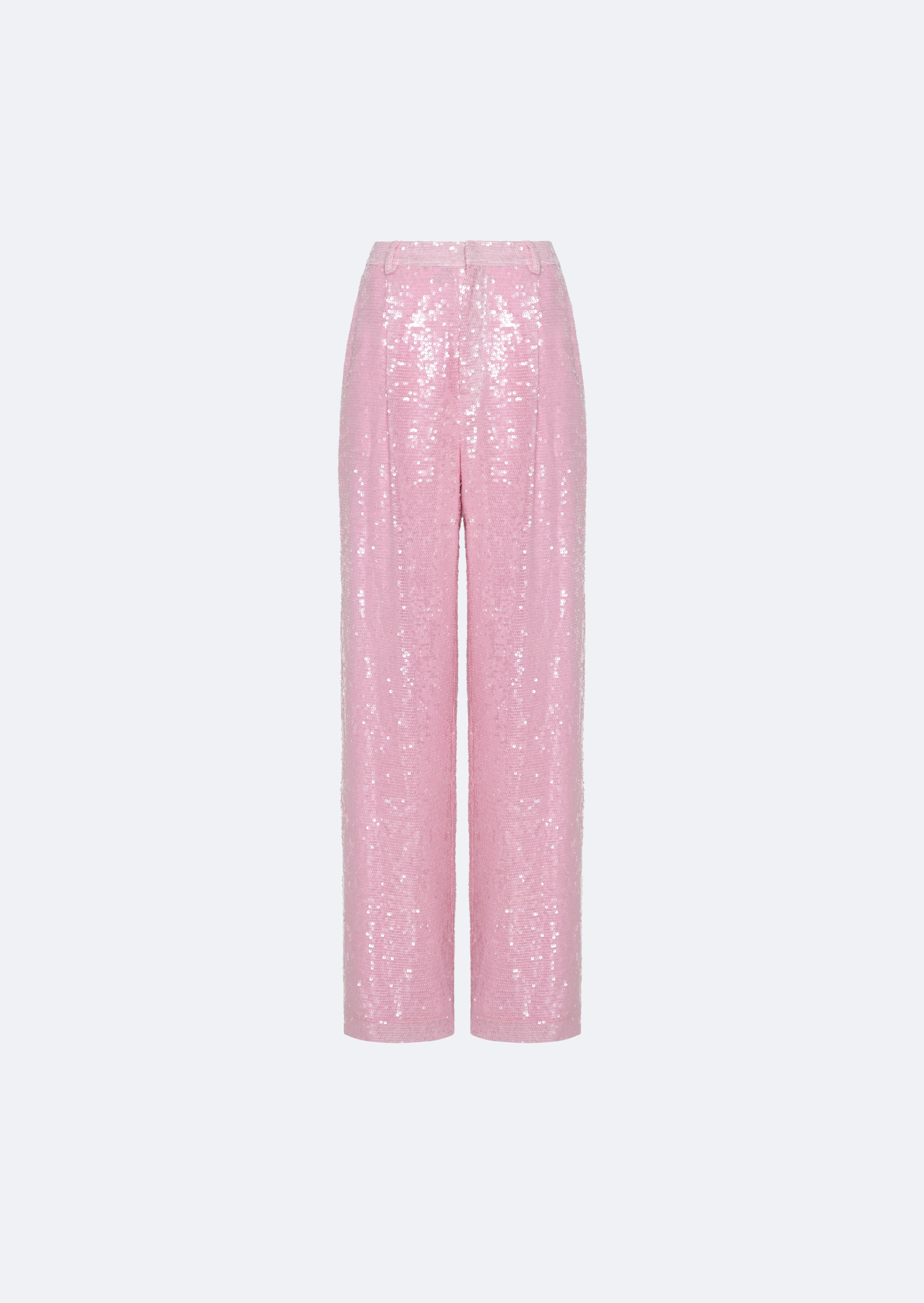 Sequin Relaxed Pleated Pant