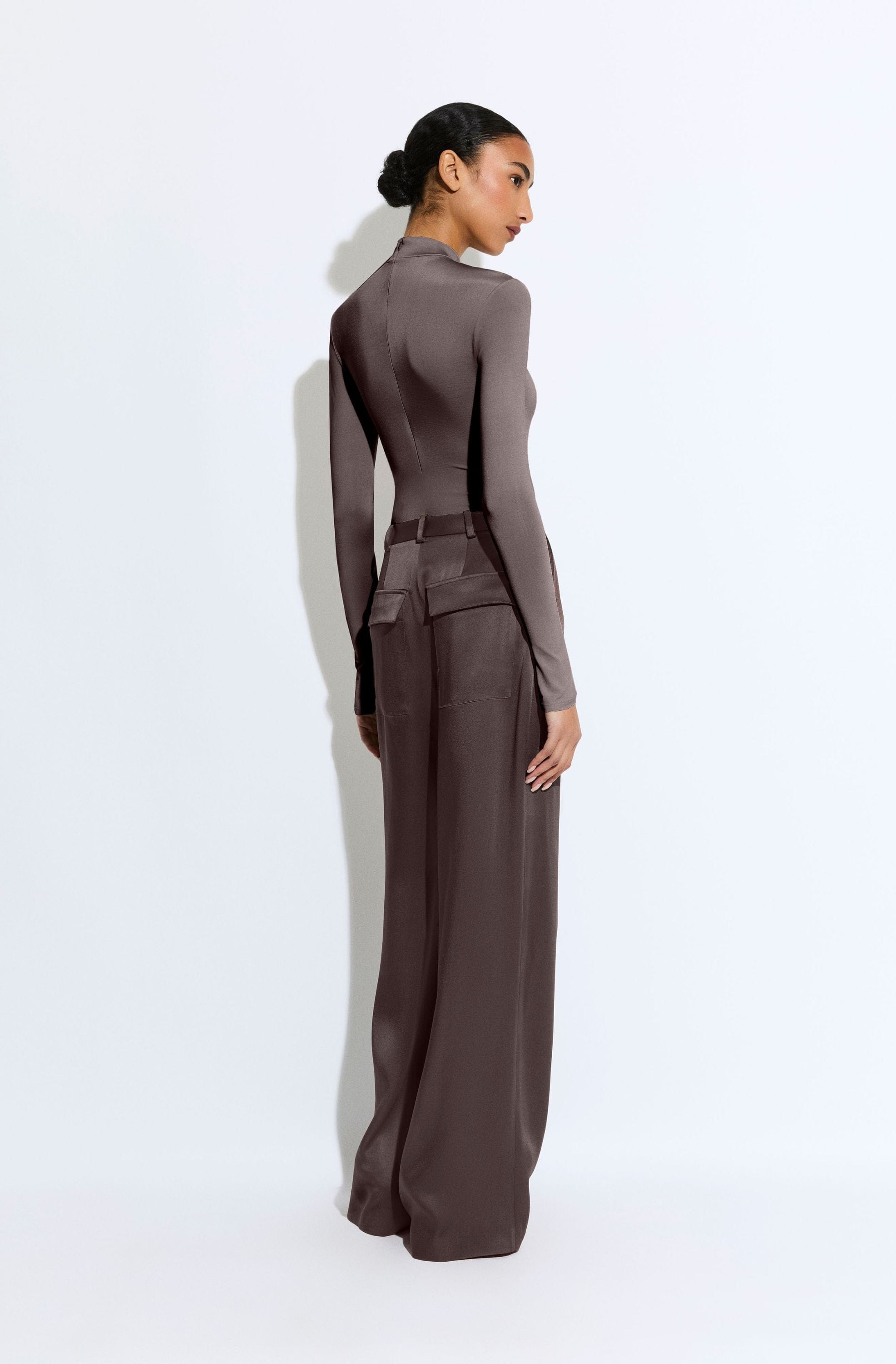 Satin Relaxed Pleated Pant - LAPOINTE