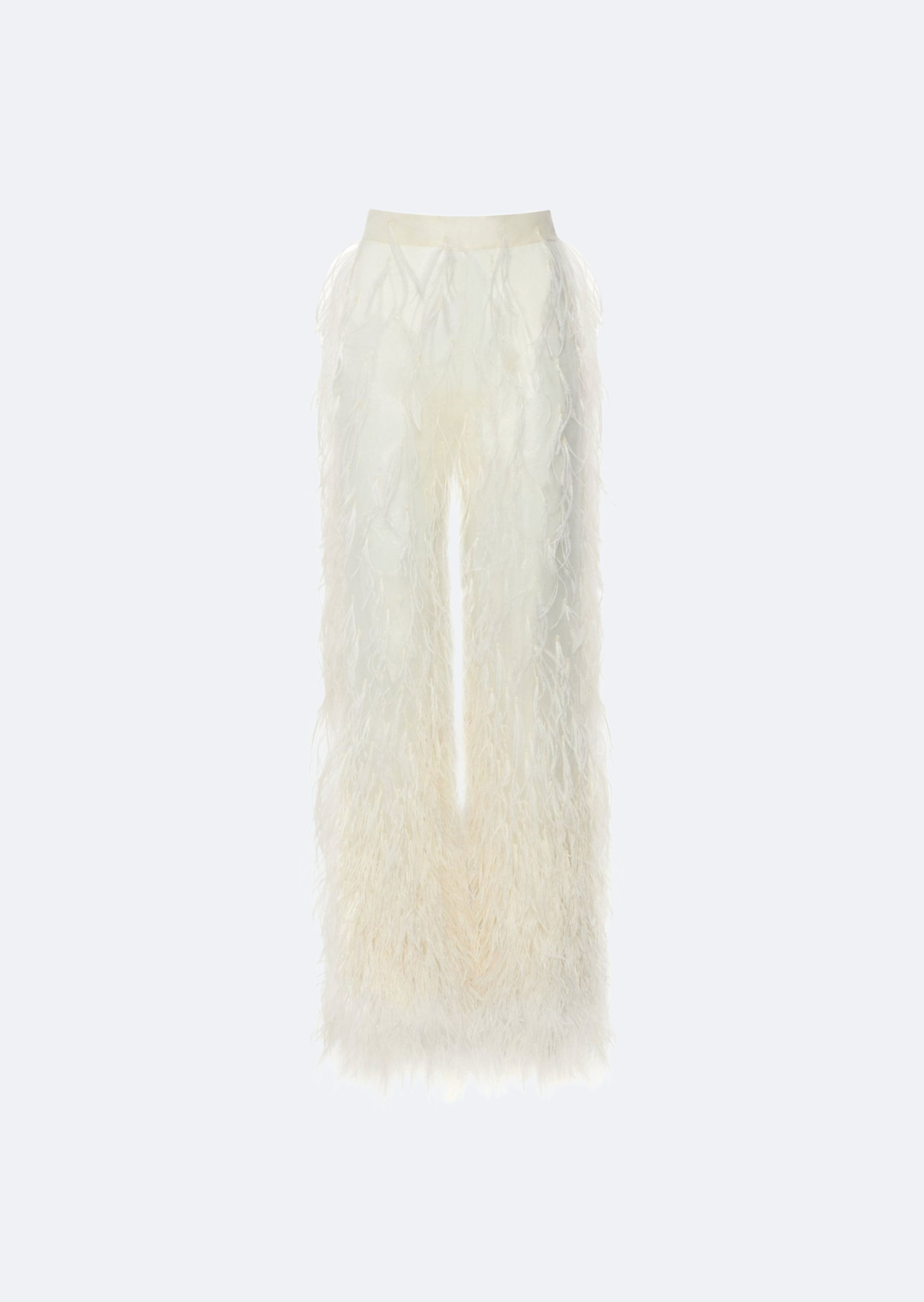 Organza Ombre Feather Embroidery Trouser