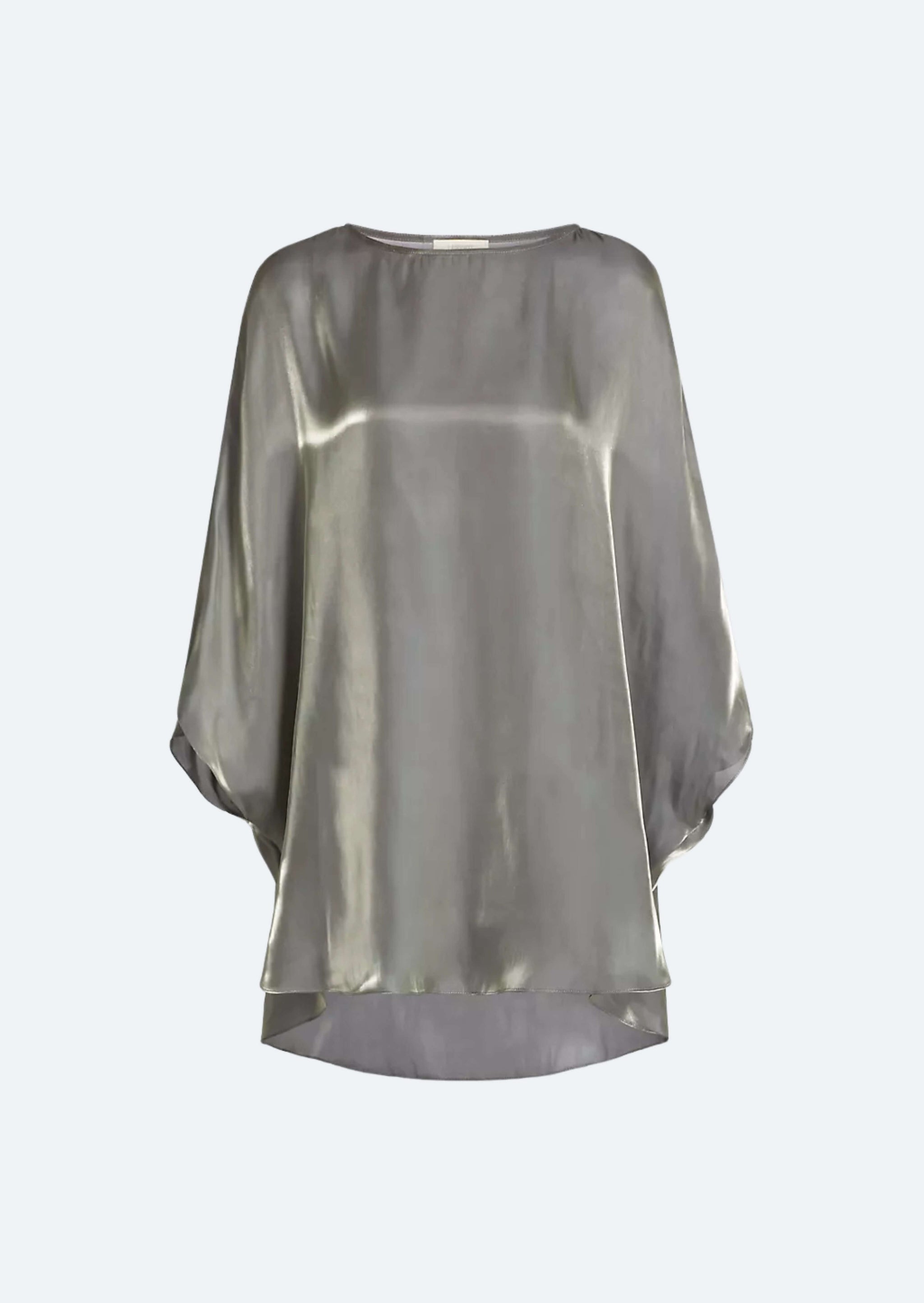 Metallic Organza Tunic Top