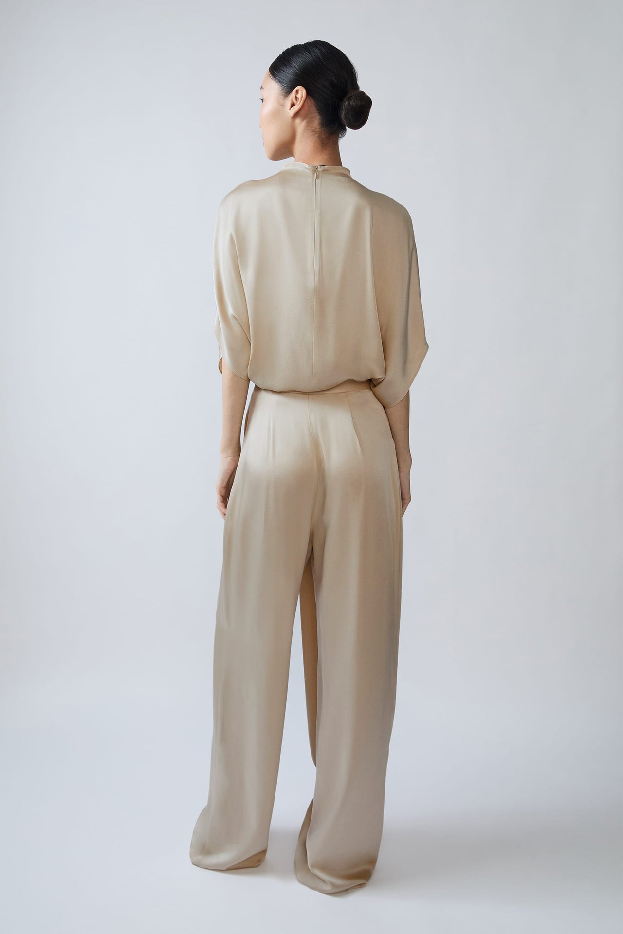 Satin Draped Relaxed Pant - LAPOINTE
