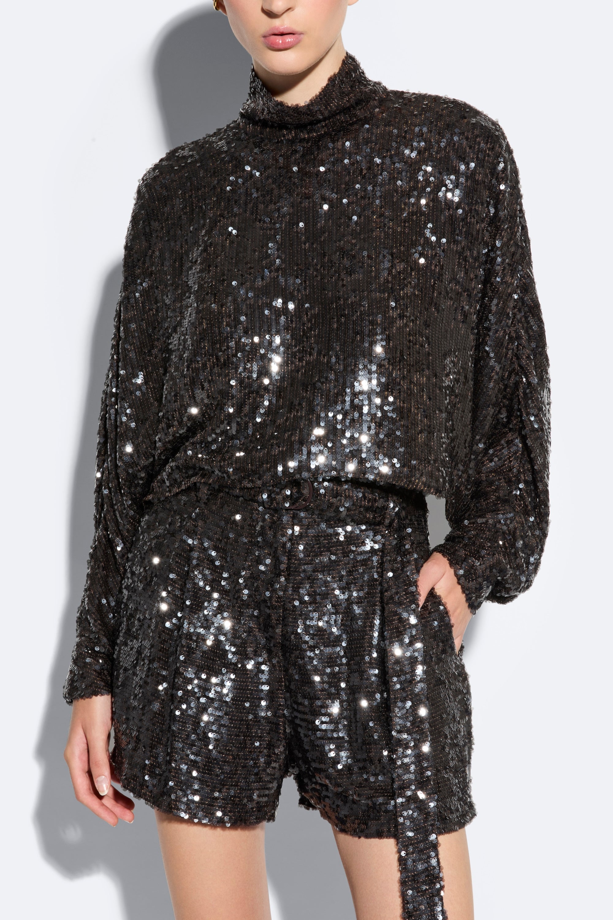 Sequin Caftan Top