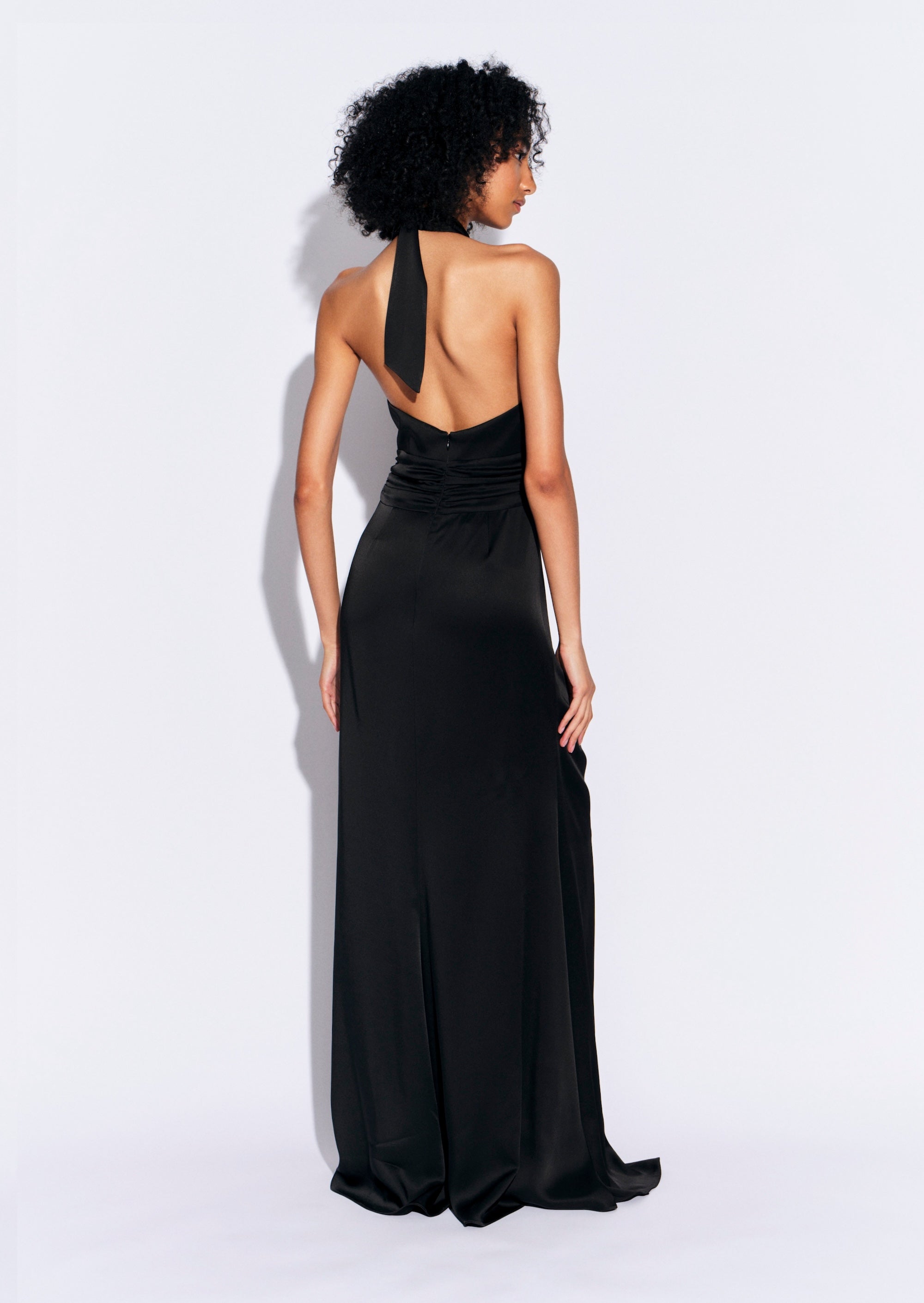 Satin Halter Gown