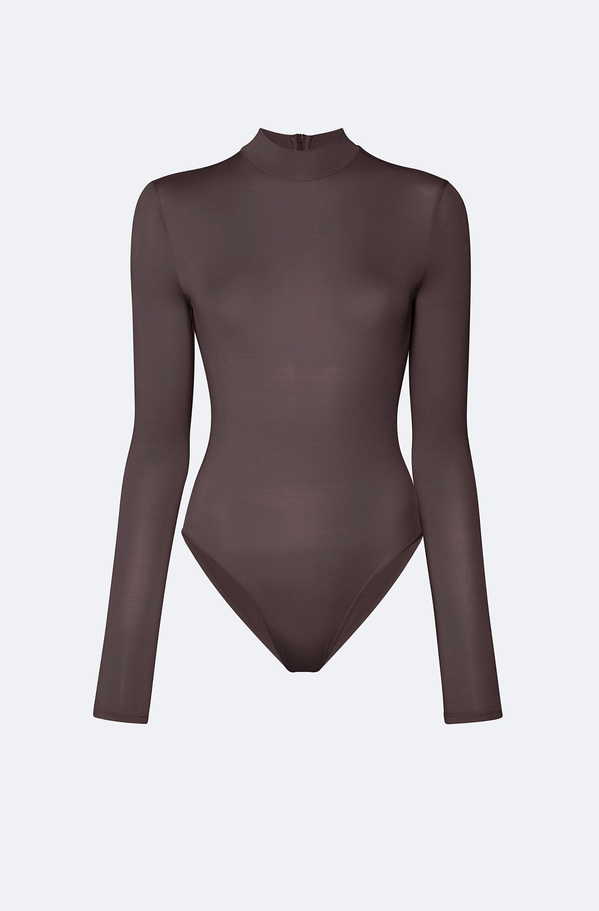 Lightweight Jersey Mock Neck Bodysuit