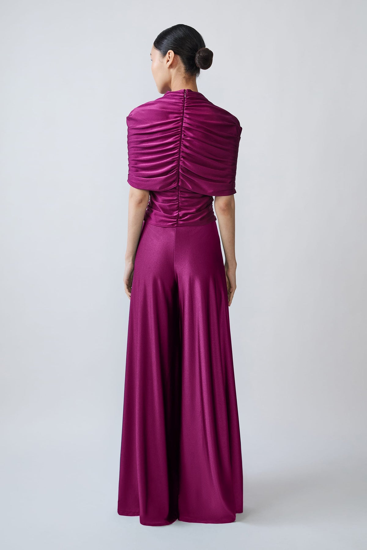 Shine Jersey Wide Leg Pant