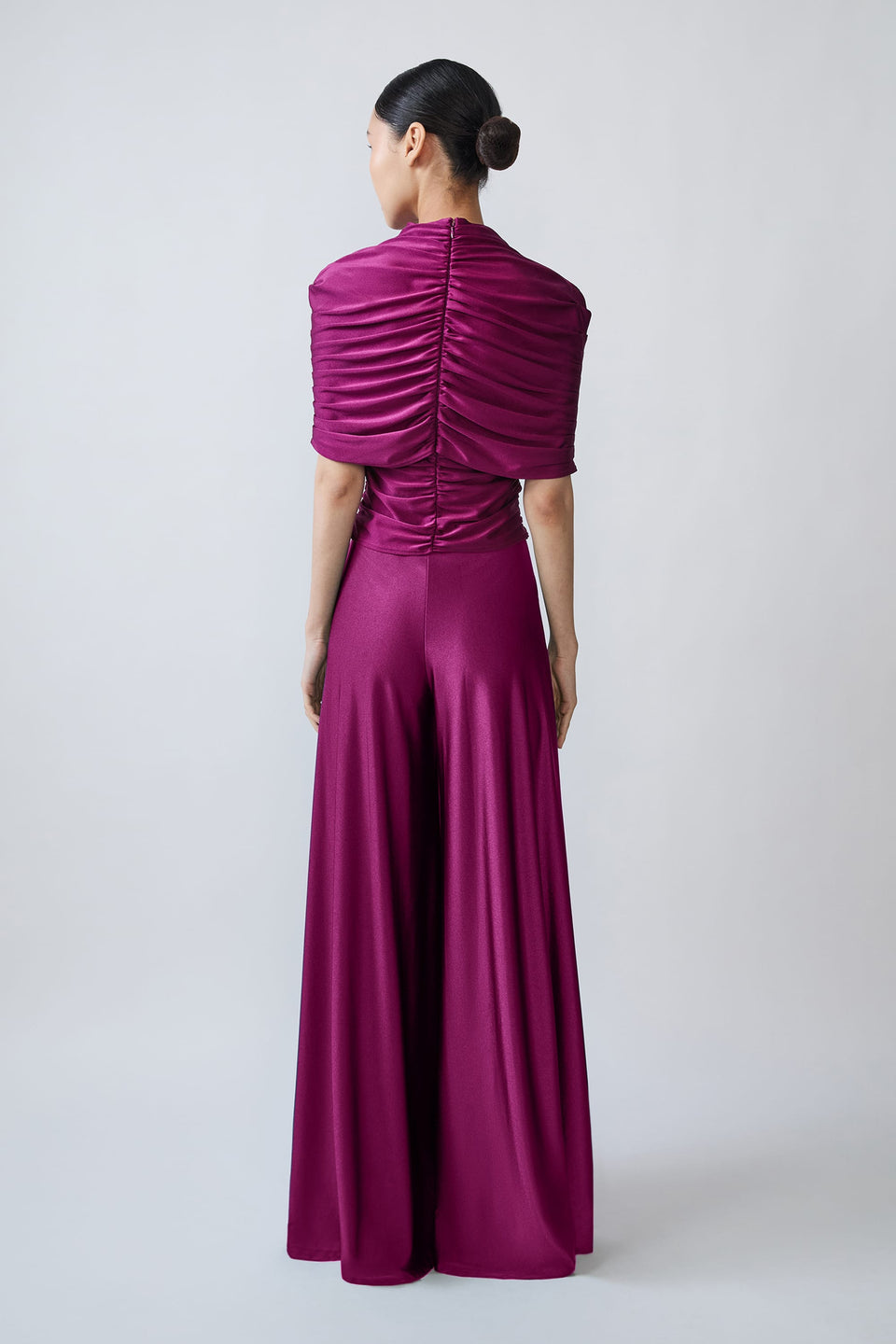 Shine Jersey Wide Leg Pant