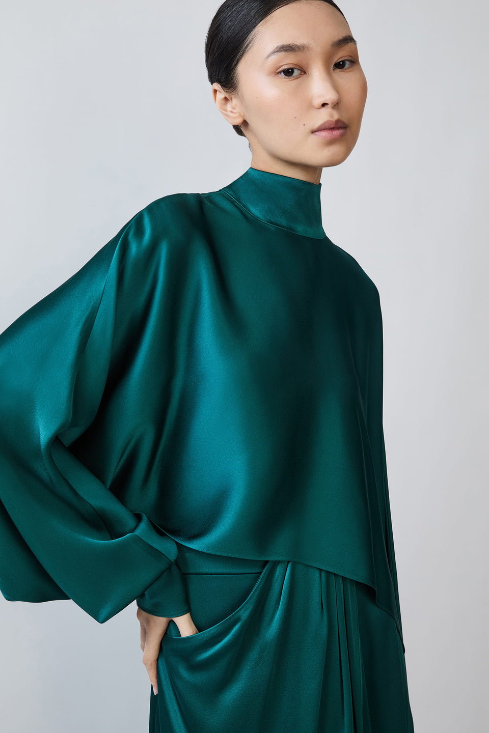 Satin Caftan Top