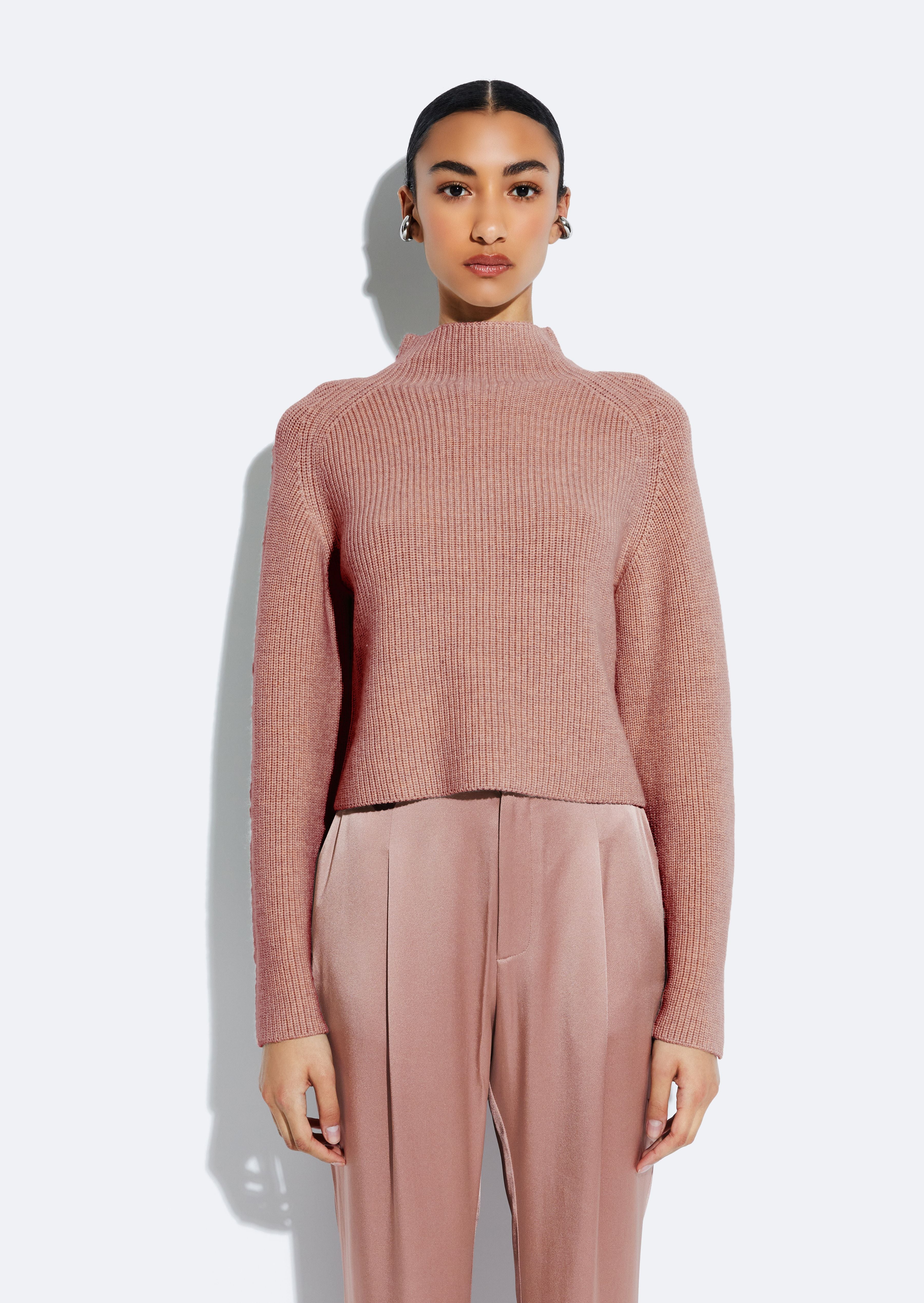 Merino Mock Neck Sweater