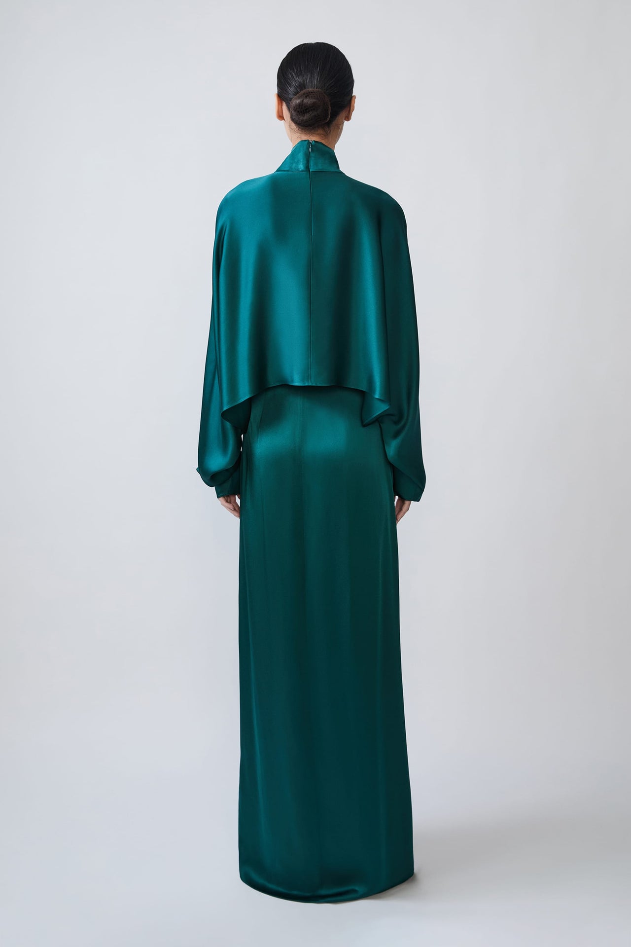 Satin Wrap Maxi Skirt