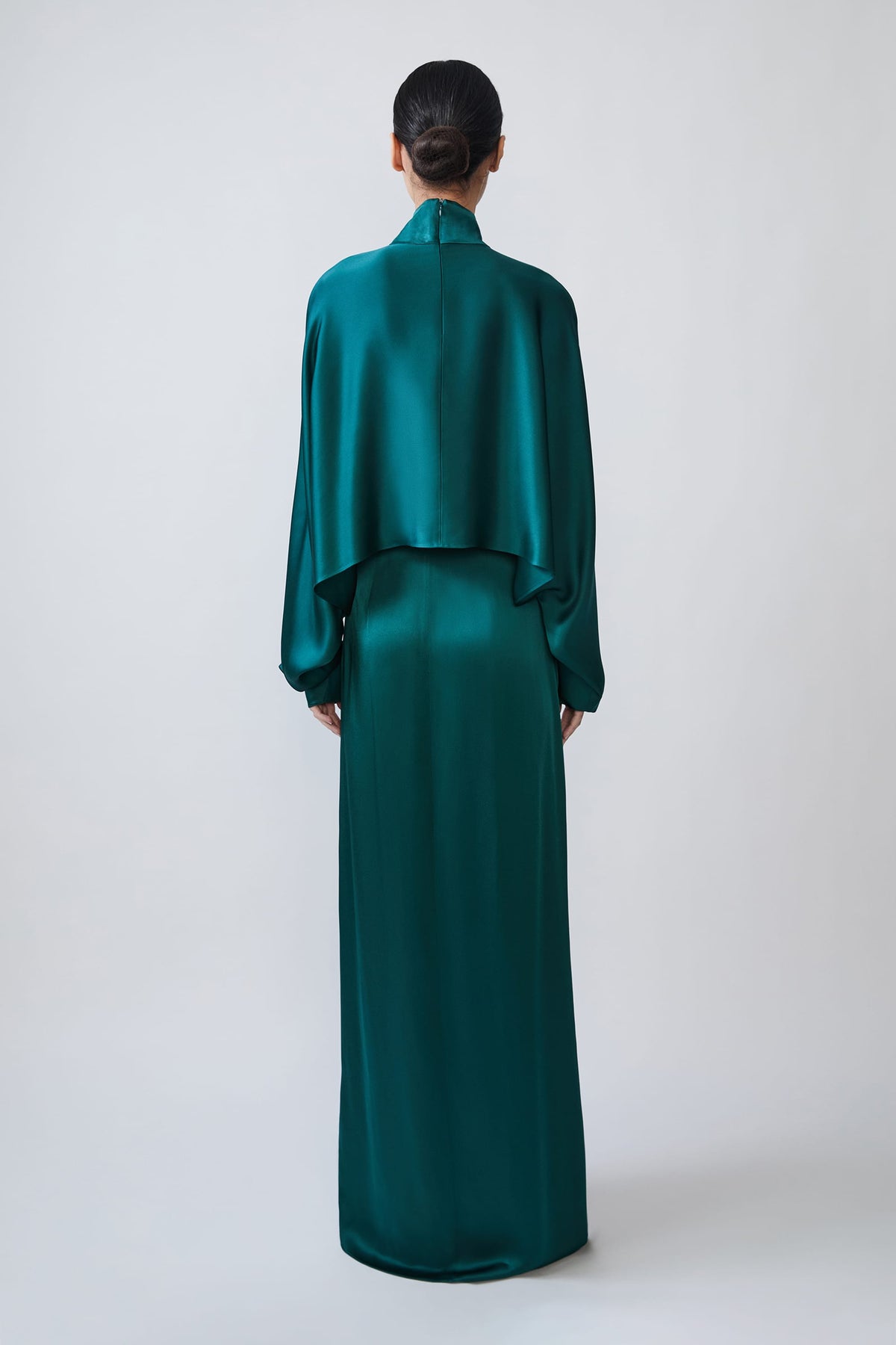 Satin Wrap Maxi Skirt