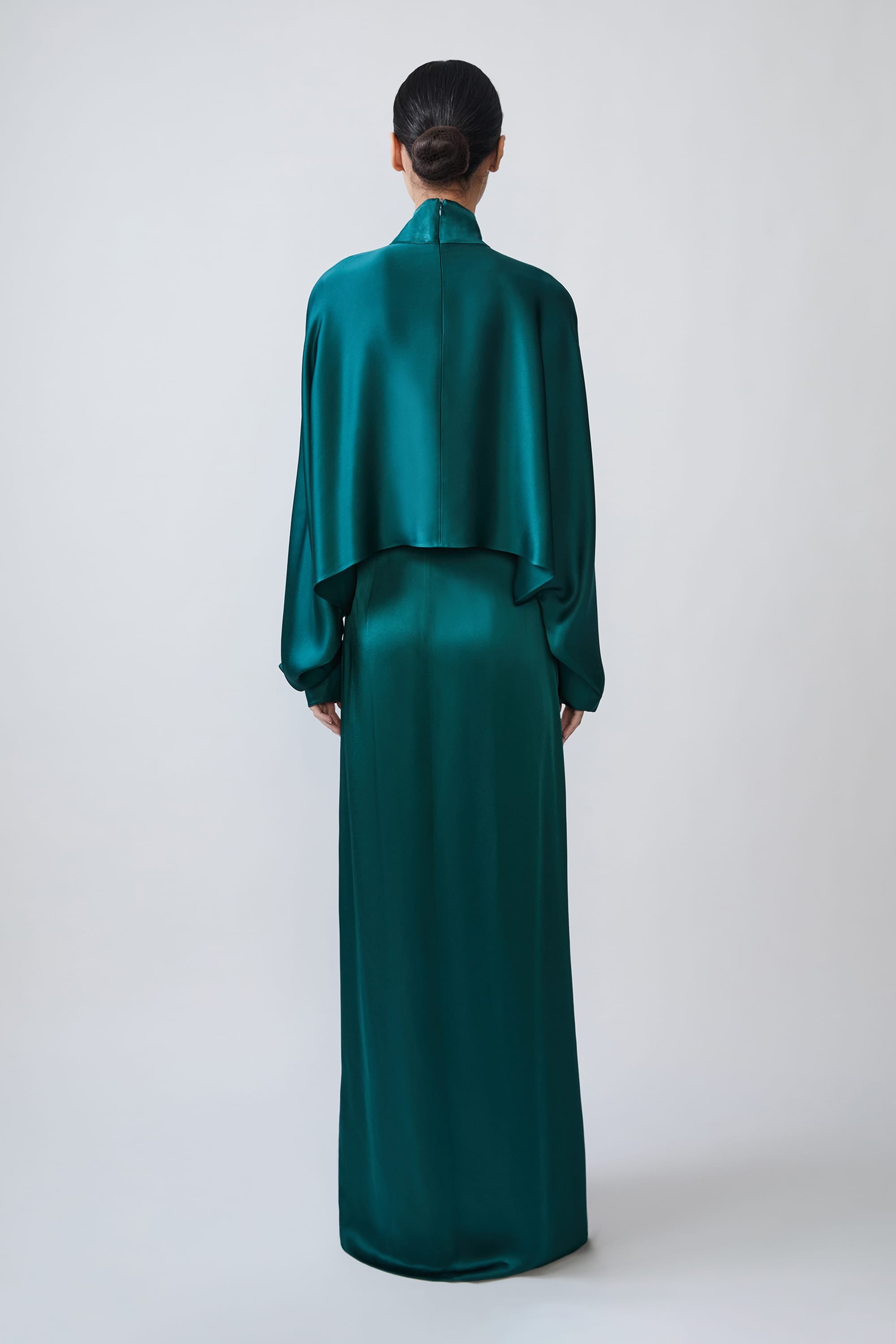 Satin Wrap Maxi Skirt