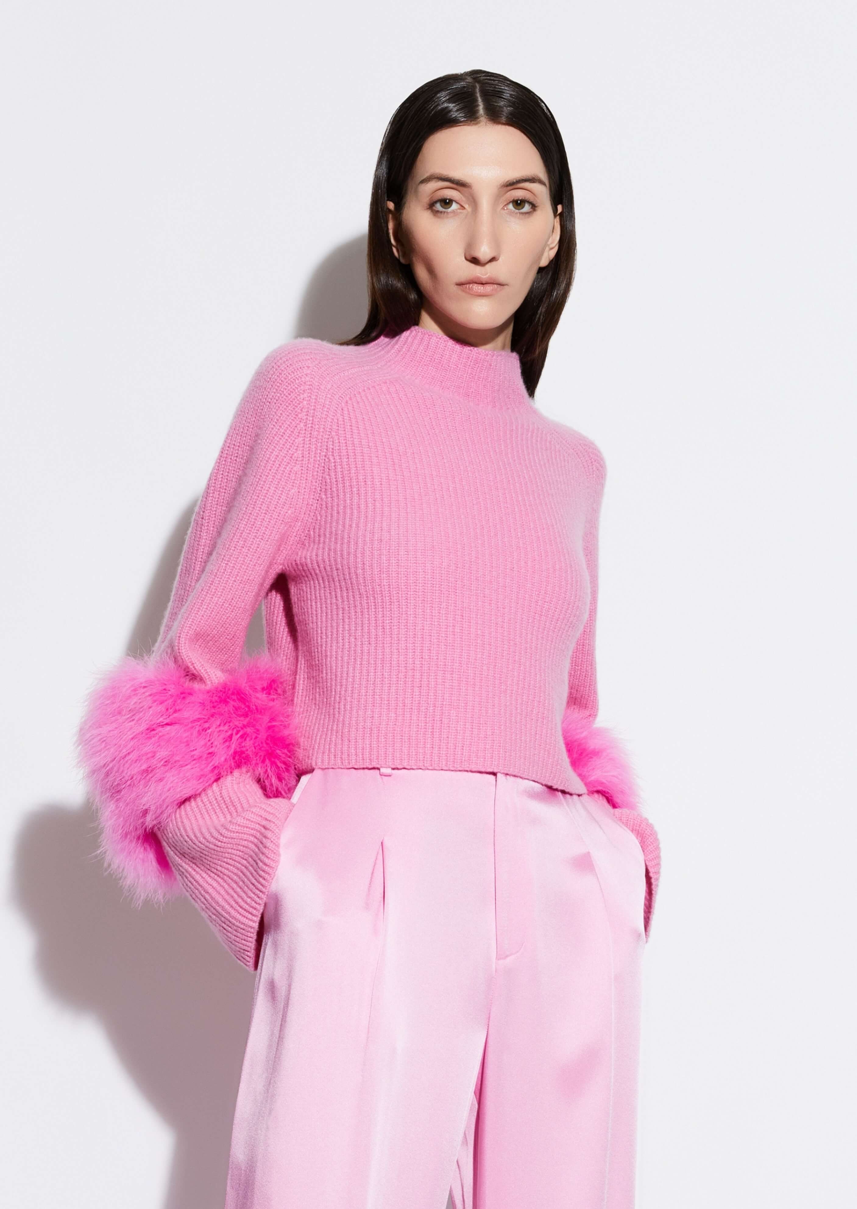 Outlets marabou fur sweater