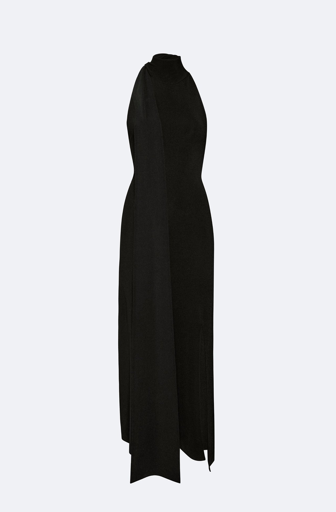 Matte Viscose Halterneck Dress - LAPOINTE
