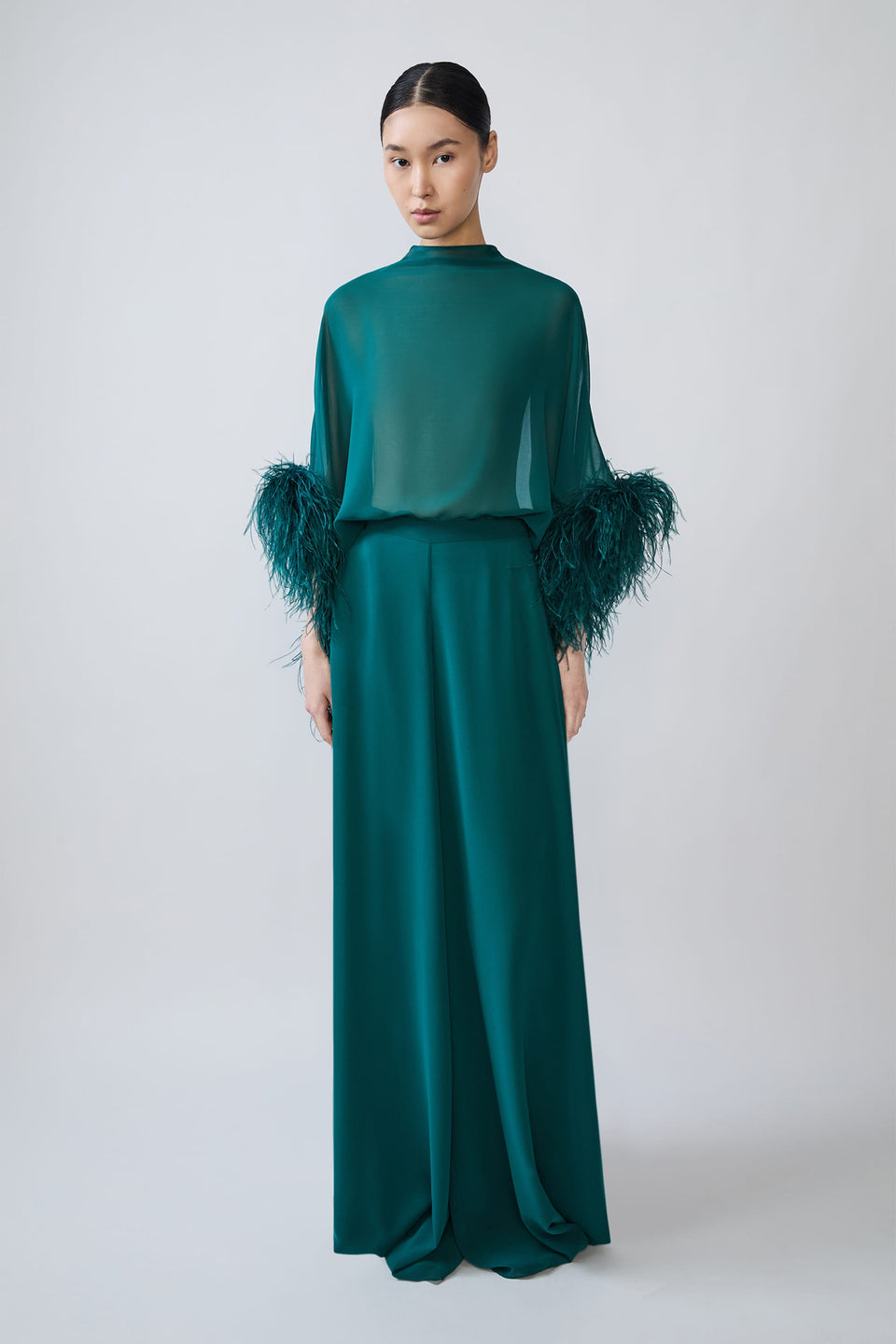 Lightweight Georgette Wide Leg Pant