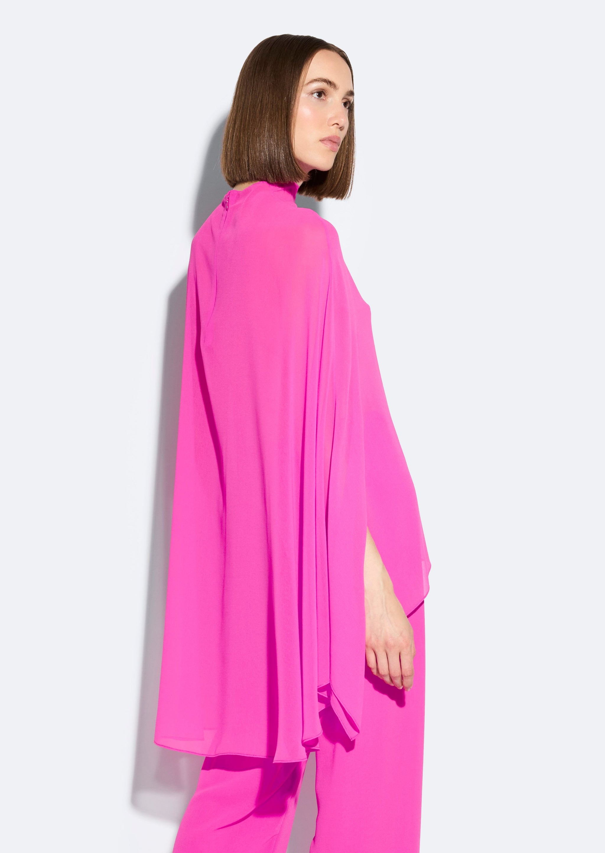 Georgettte Oversized Cape Tee