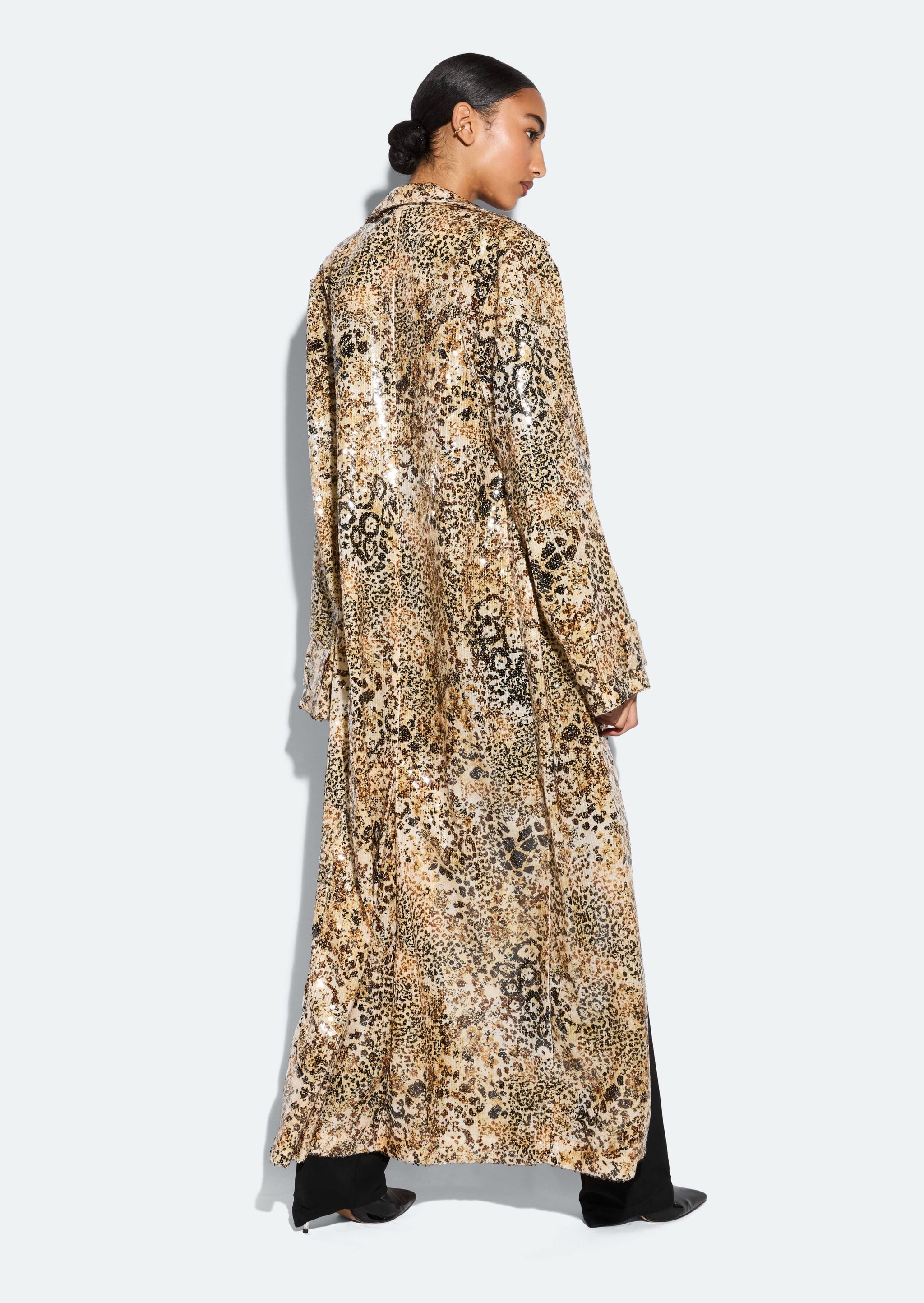 Leopard Sequin Coat - LAPOINTE