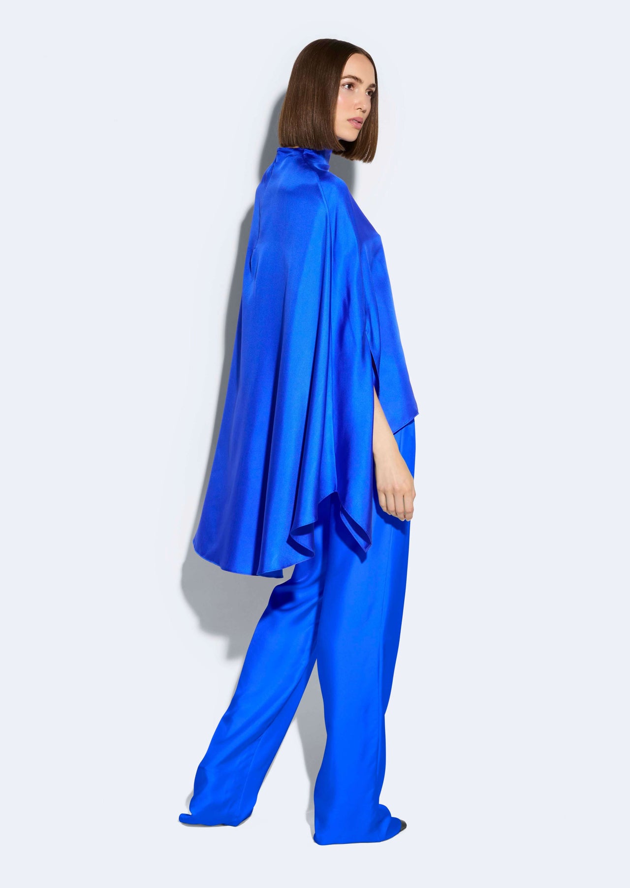 Silky Twill Oversized Cape Tee