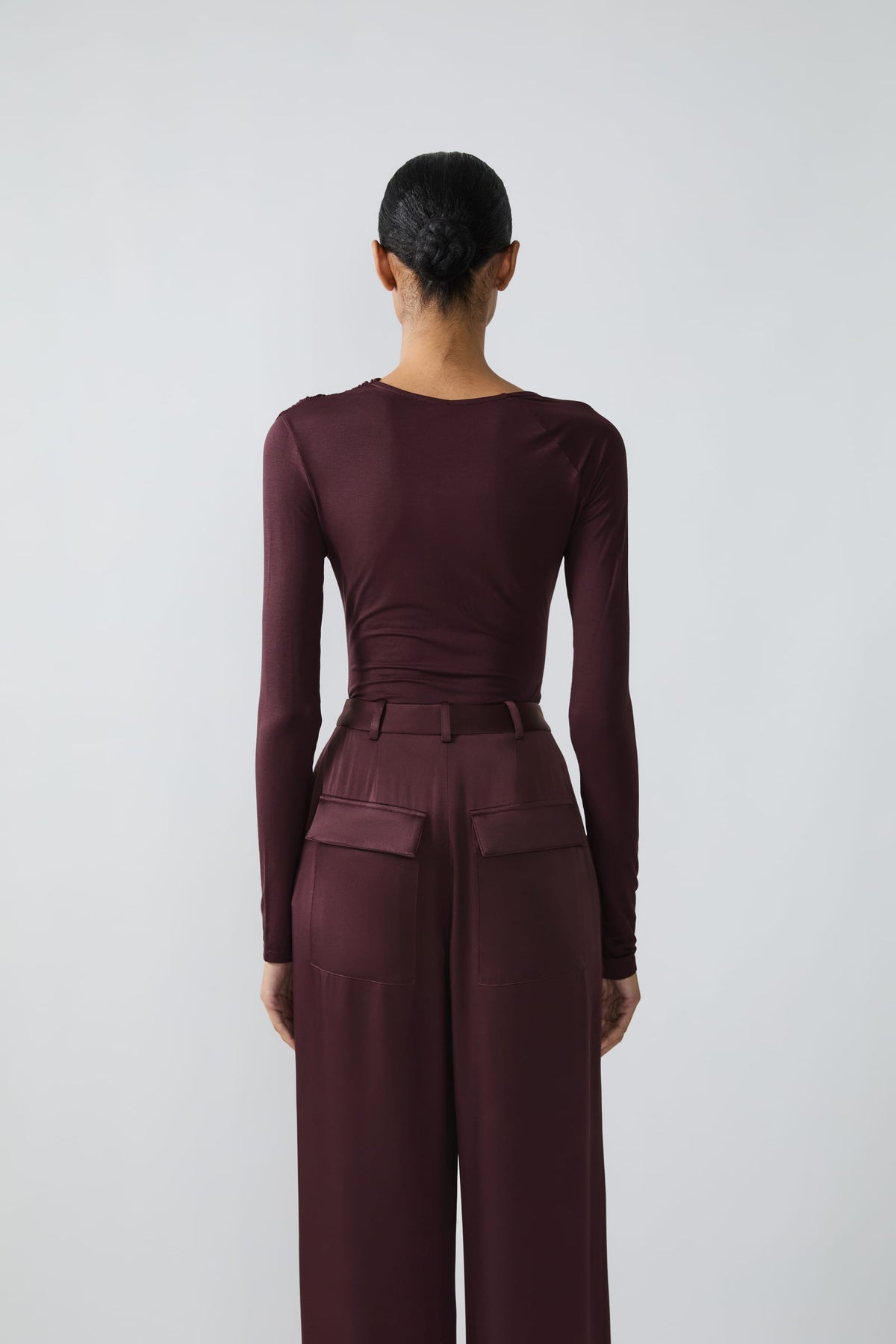 Modal Jersey Asymmetrical Ruched Top - LAPOINTE