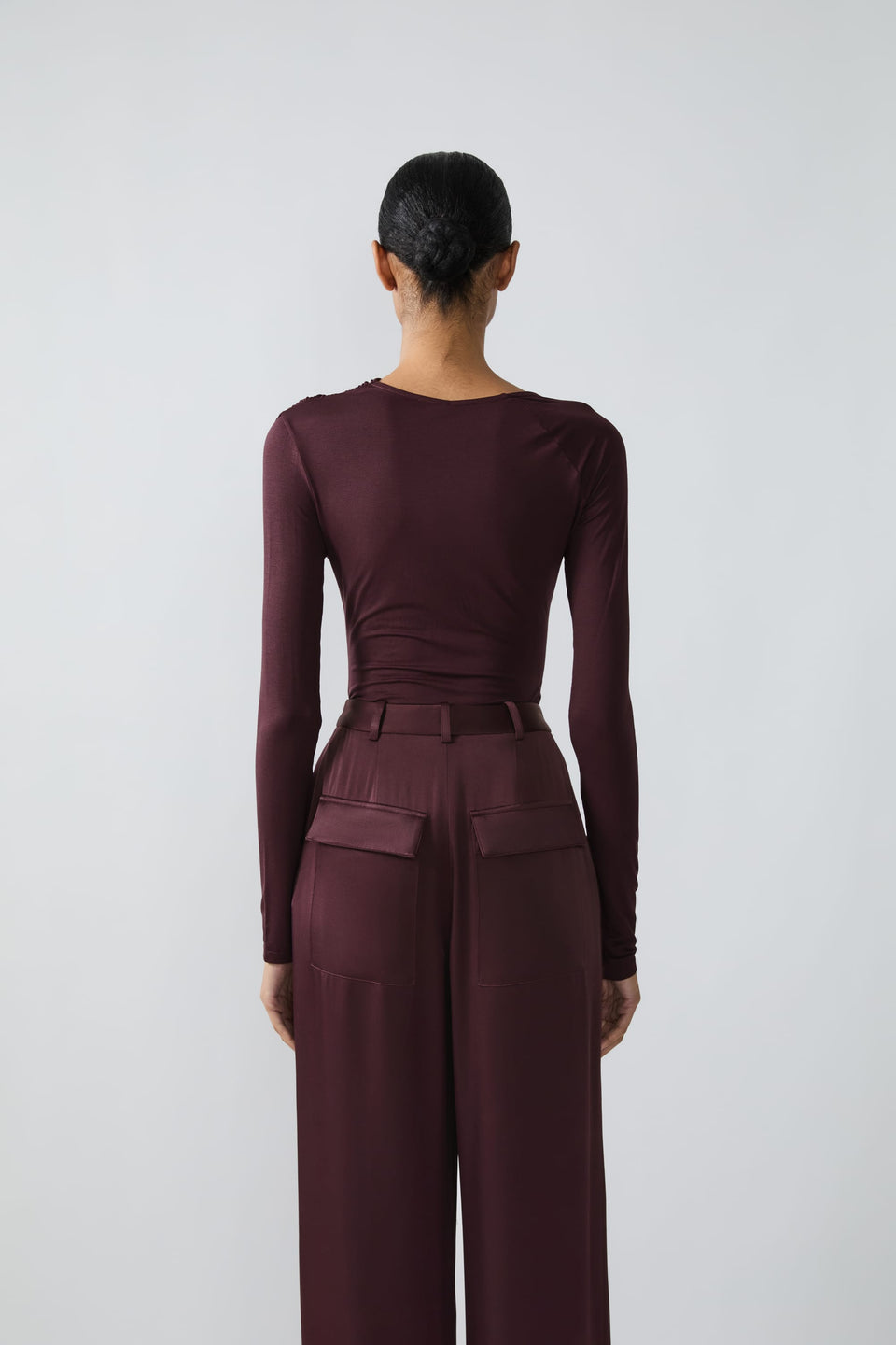 Modal Jersey Asymmetrical Ruched Top - LAPOINTE