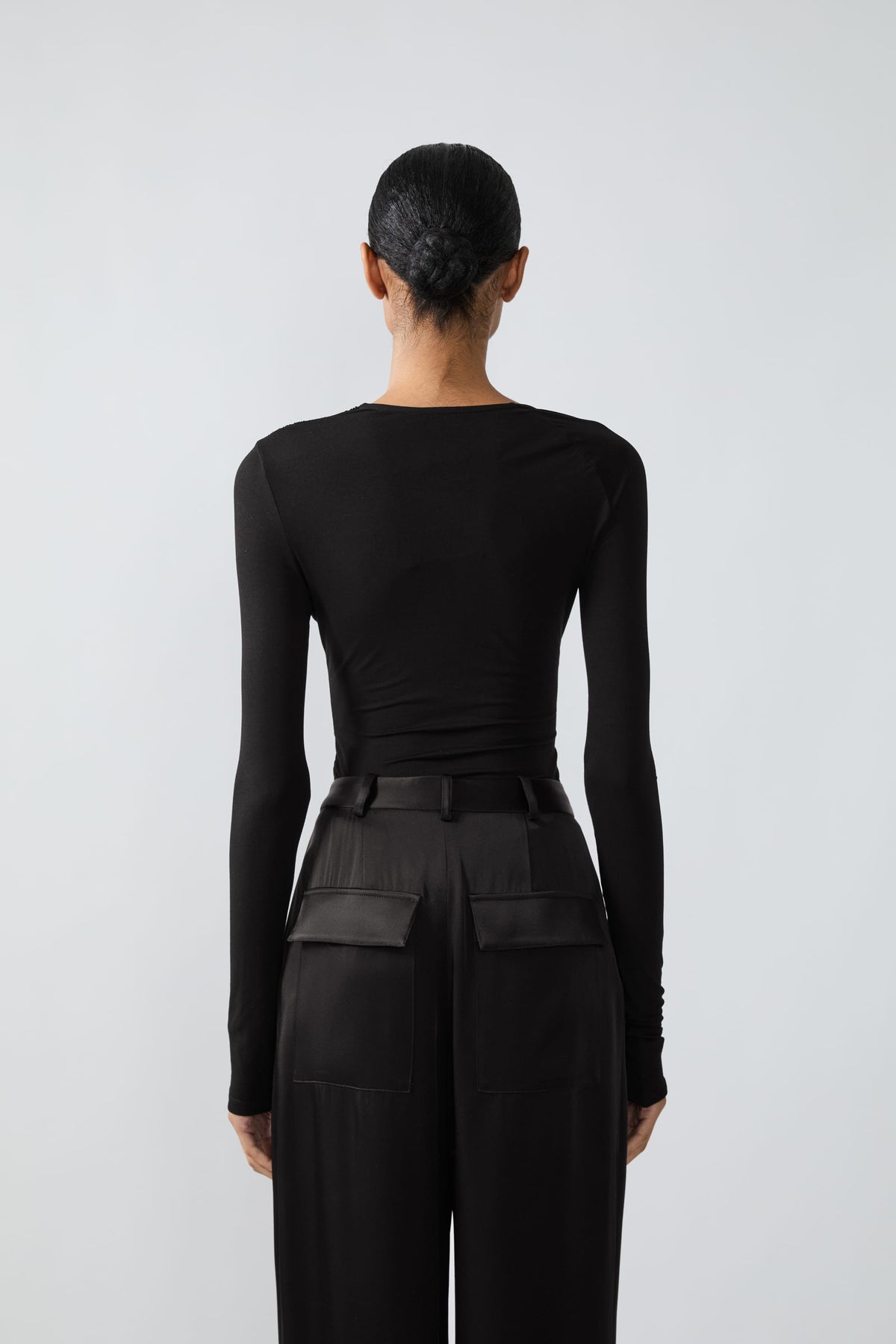 Modal Jersey Asymmetrical Ruched Top - LAPOINTE